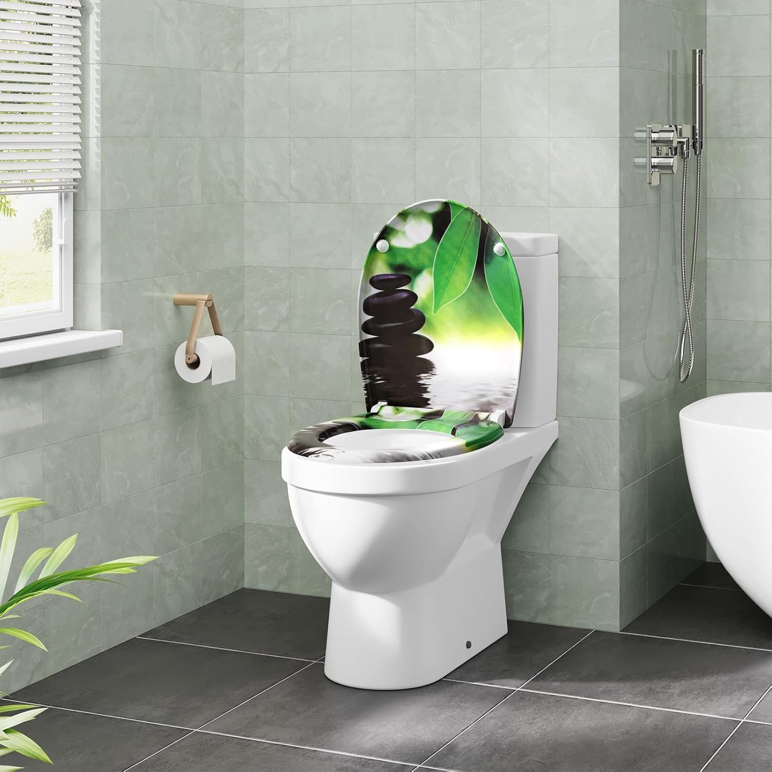 EUGAD WC-Sitz (1-St), Toilettendeckel mit Absenkautomatik O-förmige günstig online kaufen