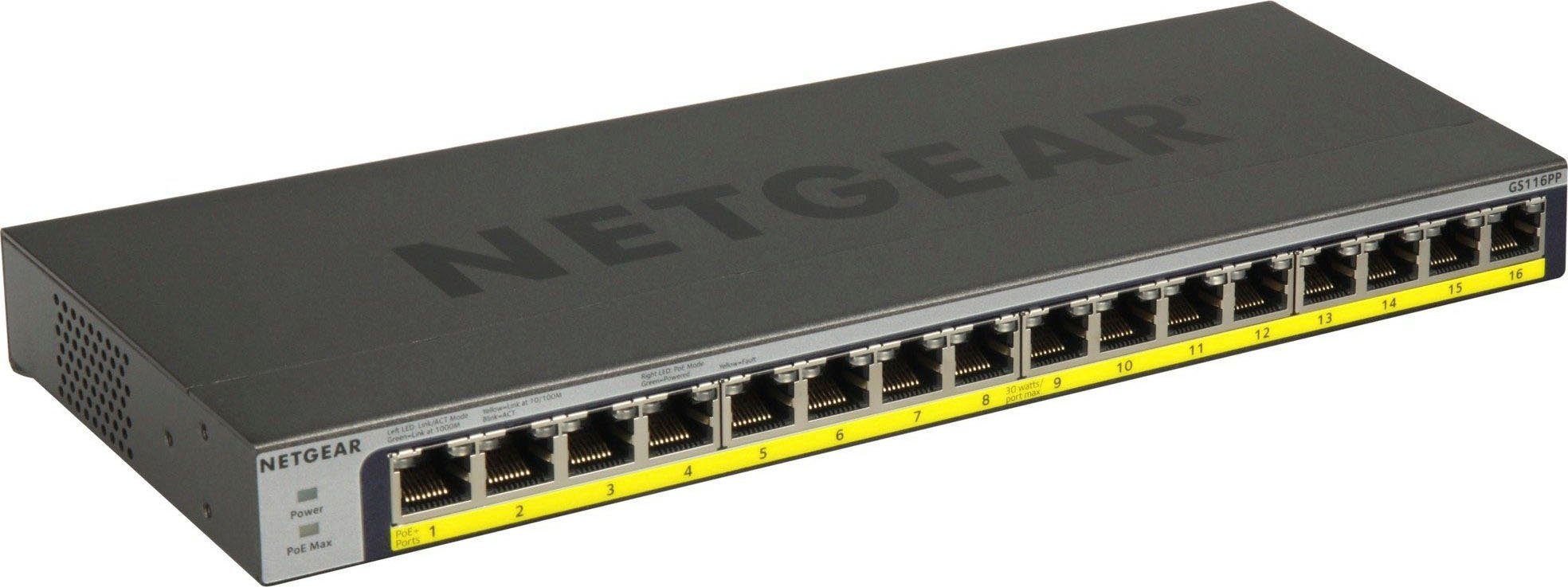 NETGEAR GS116PP Netzwerk-Switch