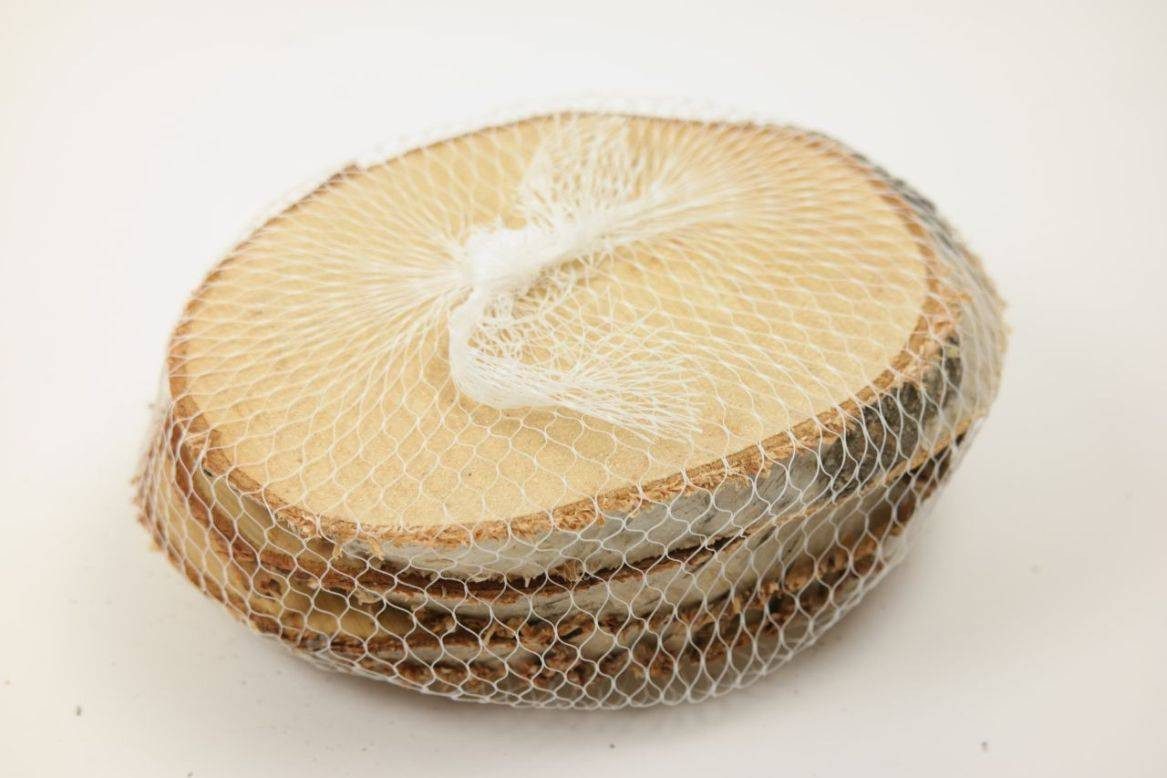 INNA-Glas Servierplatte 3 Birken Holz Scheiben NINO, Natur, 14x21cm - Birkenscheiben, Holz