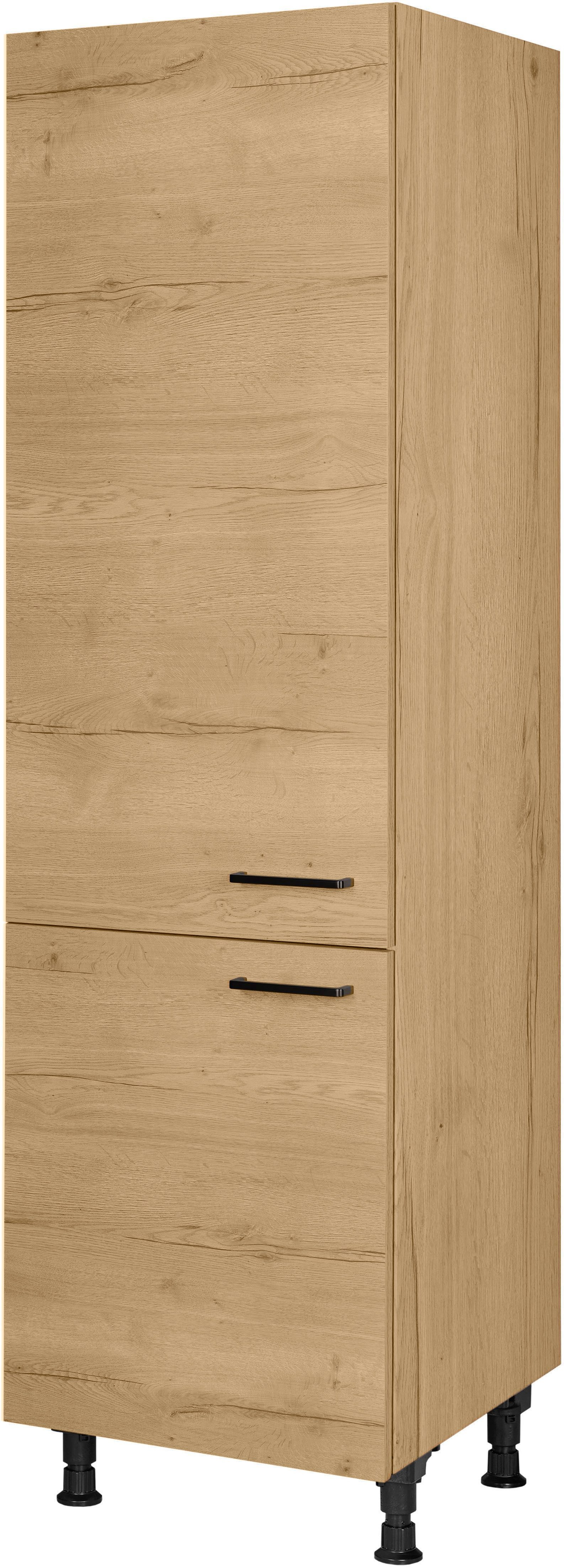 nobilia® Kühlmodul "Structura", für ein Kühl- und Gefrierschrank, Ausrichtung wählbar vormontiert, Ausrichtung wählbar, Breite/Höhe: 60/216,6 cm