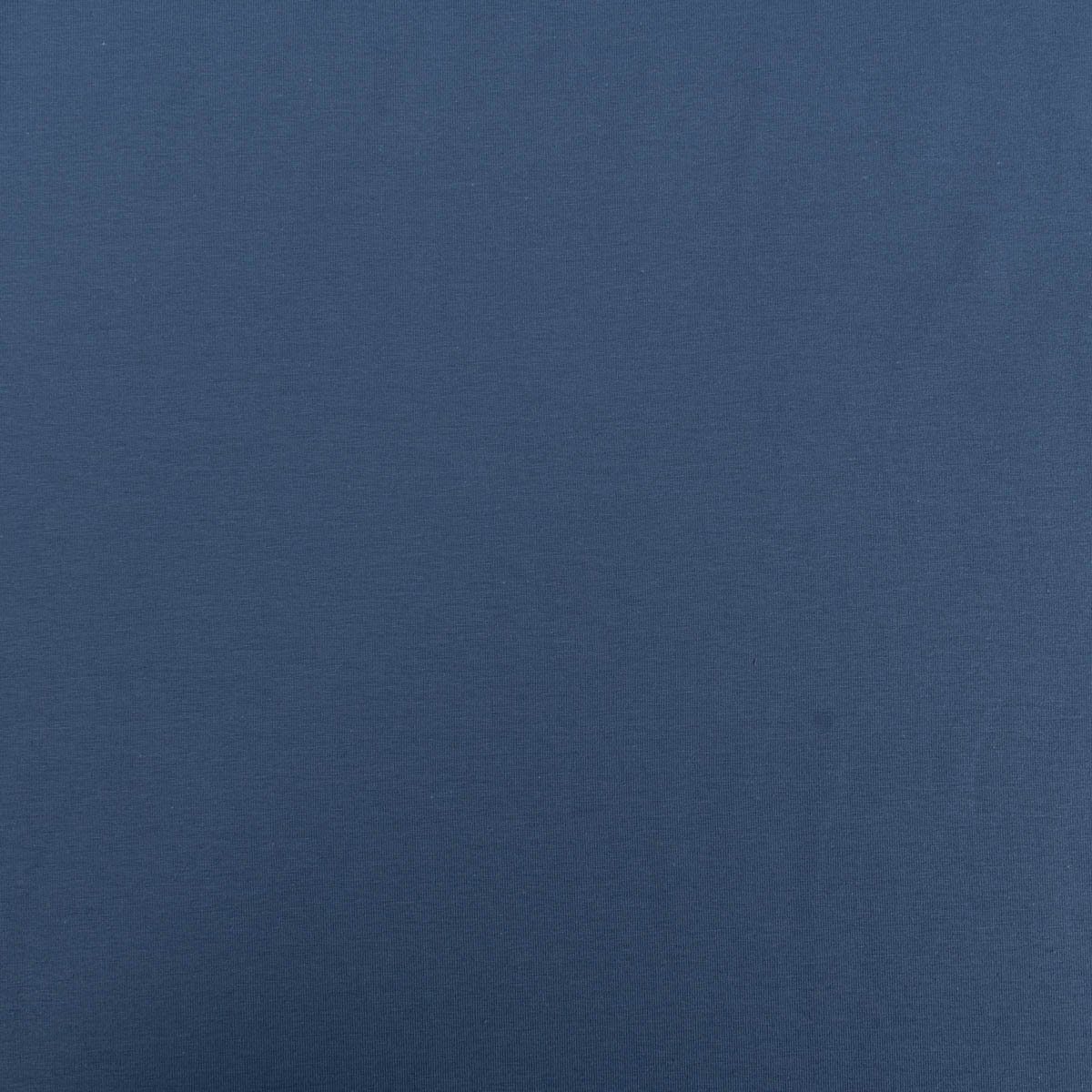 SCHÖNER LEBEN. Stoff Baumwolljersey Stoff Meterware Organic Bio einfarbig indigo blau 1,5m, allergikergeeignet