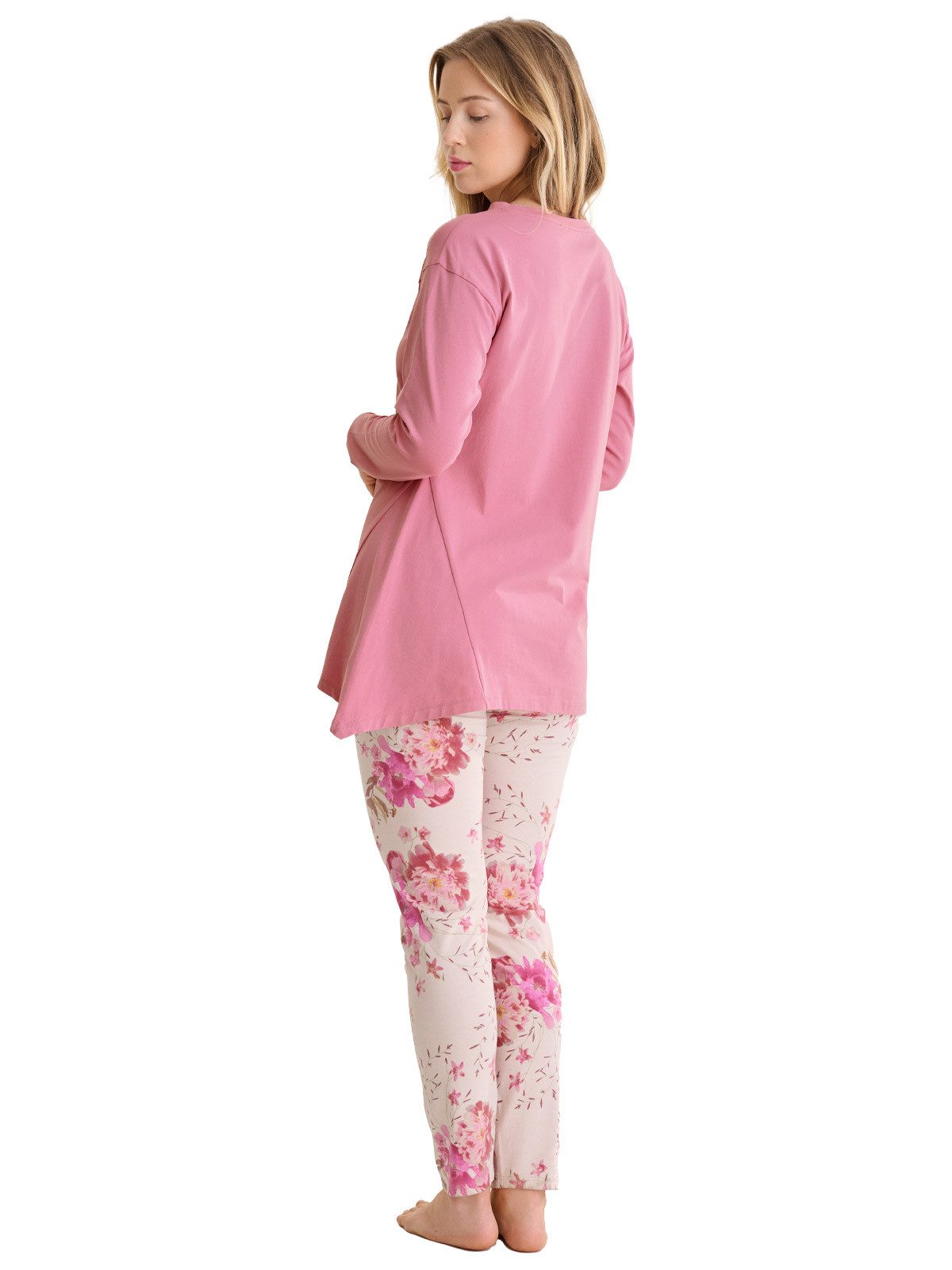 Lisca Pyjama Damen Pyjama Set lang Robin (Stück, 1 tlg)