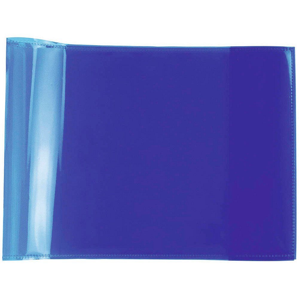 HERMA HERMA Heftumschlag PLUS quer transparent blau Kunststoff DIN A5 Tintenpatrone