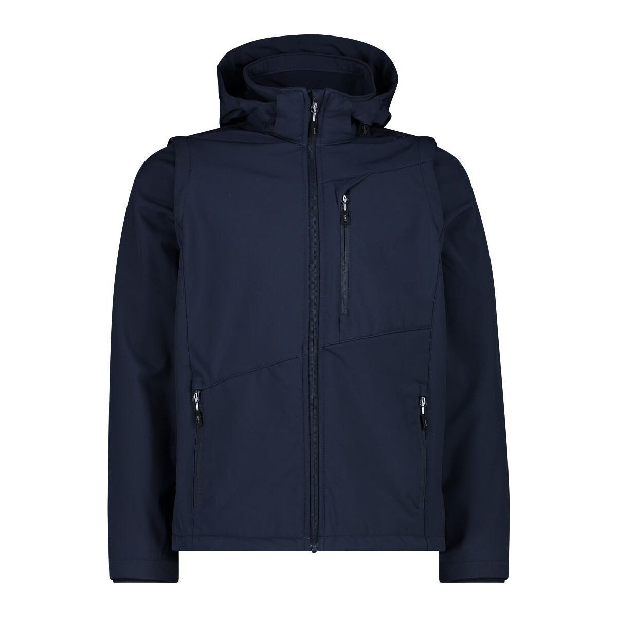 CMP Funktionsweste MAN Jacket Zip Hood With Detachable Sleeves Vielseitige Softshell-Jacke mit abnehmbaren Ärmeln, Clima