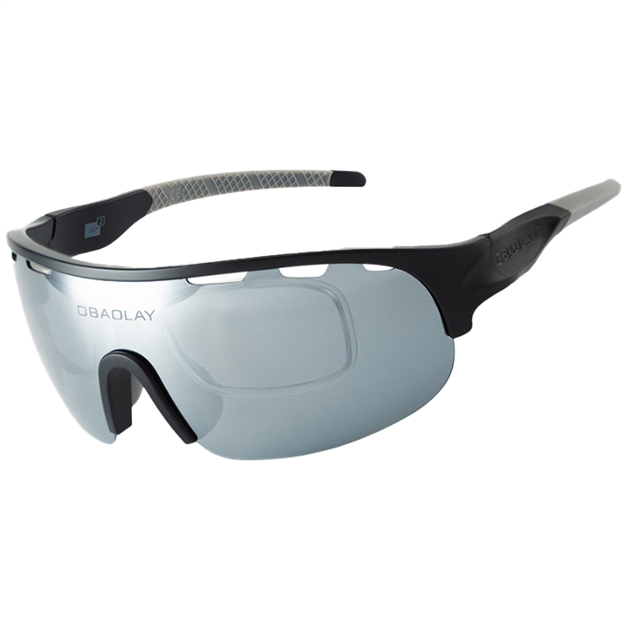KINSI Fahrradbrille Polarisierte Radsportbrille mit UV Schutz,Sonnenbrille für Outdoor, Hochwertige Tönung,Kratzfest & Stabil