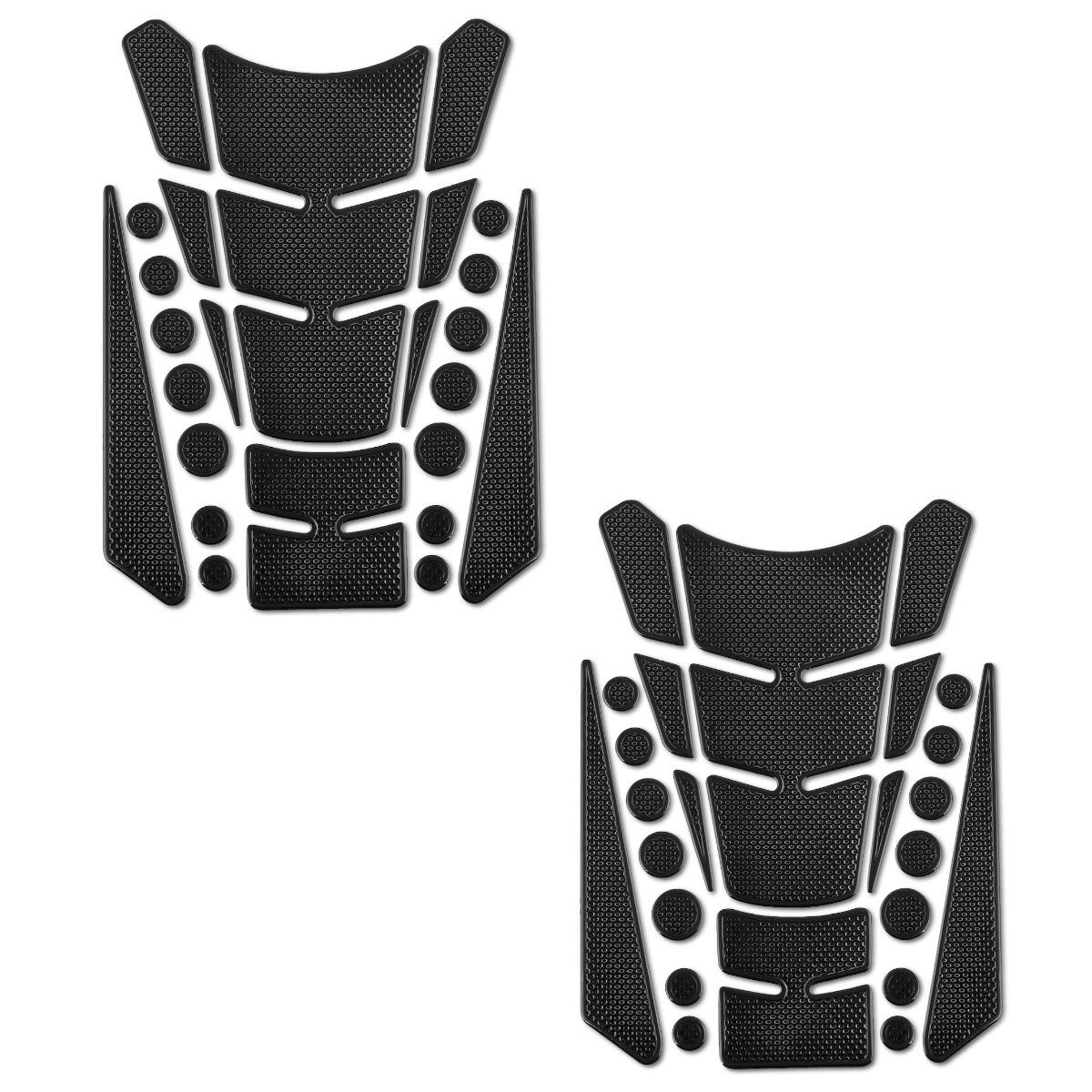Zaddox Motor-Schutzhülle 2x Motorrad Tankpad Set # TF2 Tankschutz Aufkleber universal schwarz S
