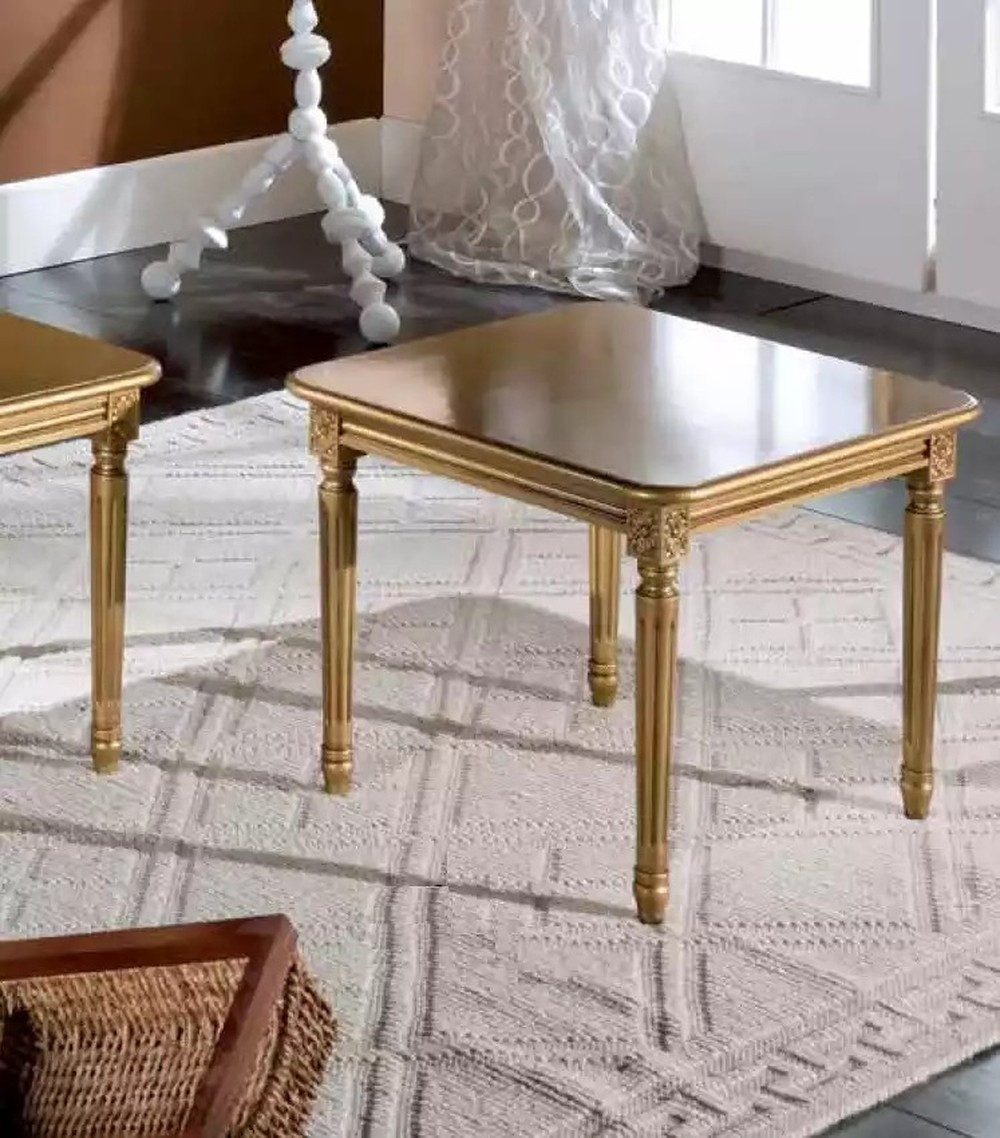 JVmoebel Couchtisch Luxuriöser Holztisch im Art Deco Design mit goldenen Akzenten (Packung, Couchtisch), Made in Europa