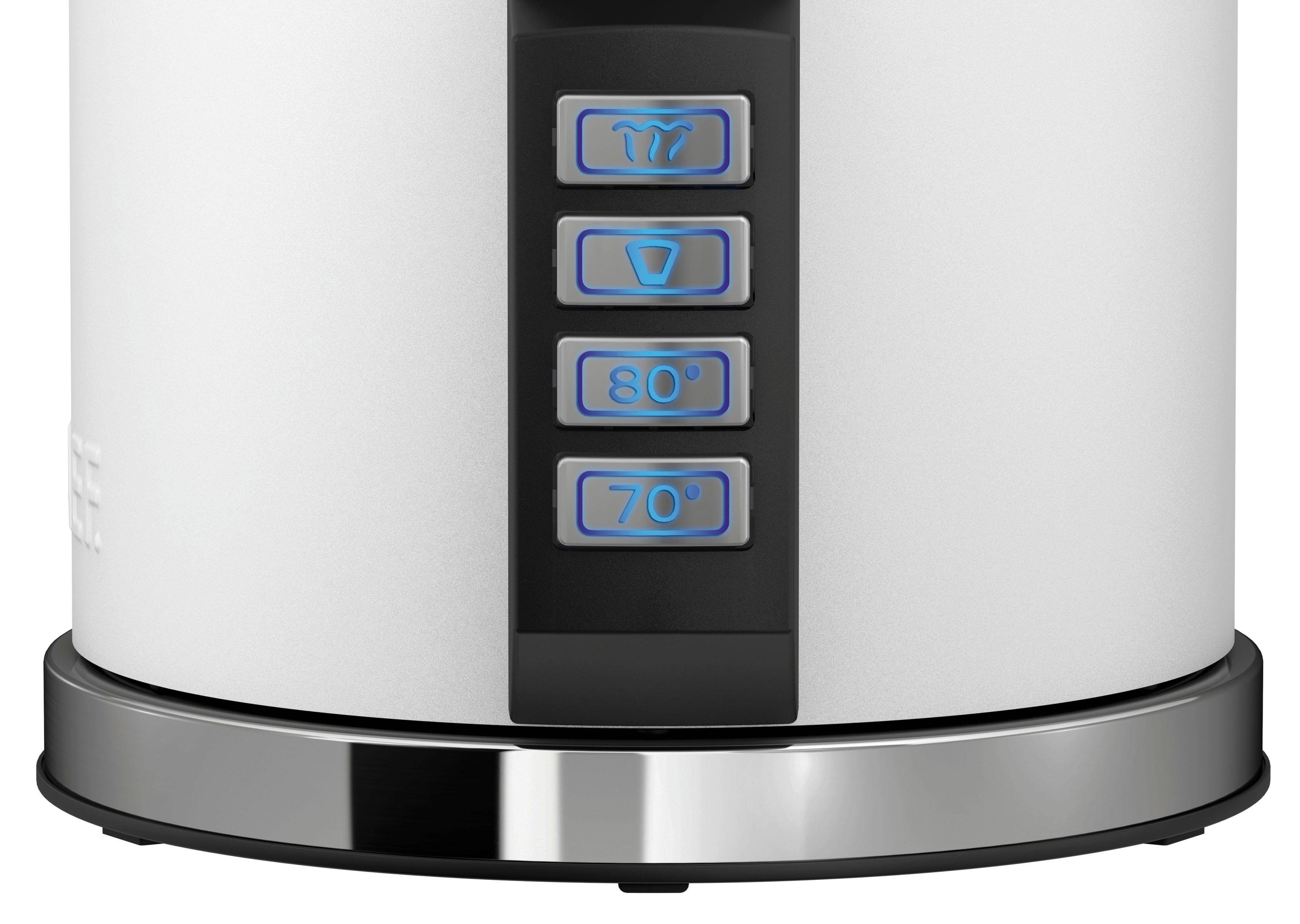 Graef Wasserkocher WK 901, 1,2 l, 2015 W, mit Temperatureinstellung, weiß-matt