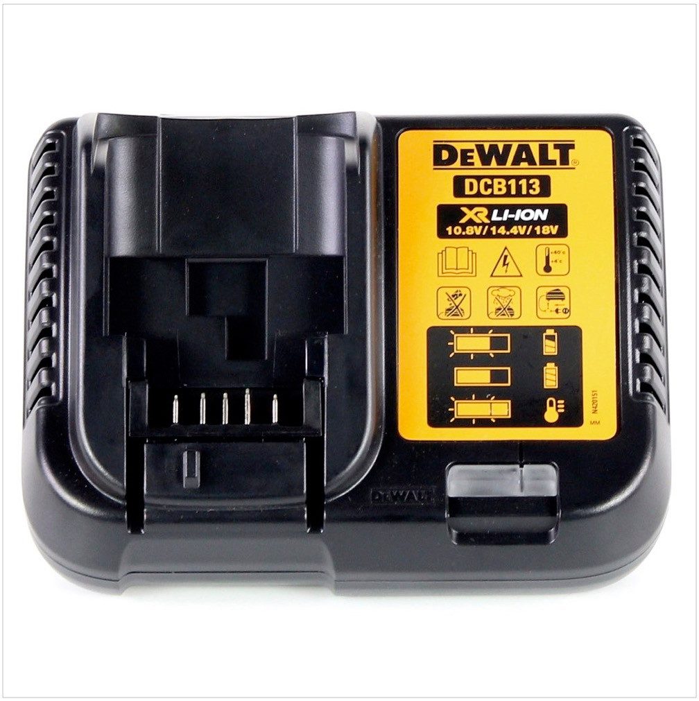 DeWalt DCB 113 Ladegerät XR 10,8V-18V für Li-Ion Akkus Schnelllade-Gerät