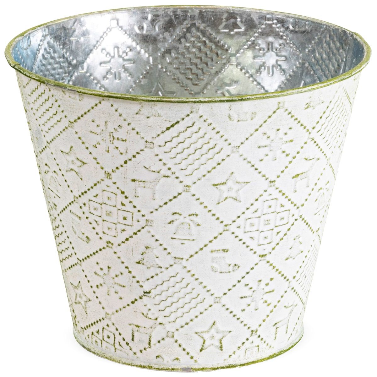 matches21 HOME & HOBBY Blumentopf Metall Weihnachtsmotiv Blumen-Topf Überto günstig online kaufen