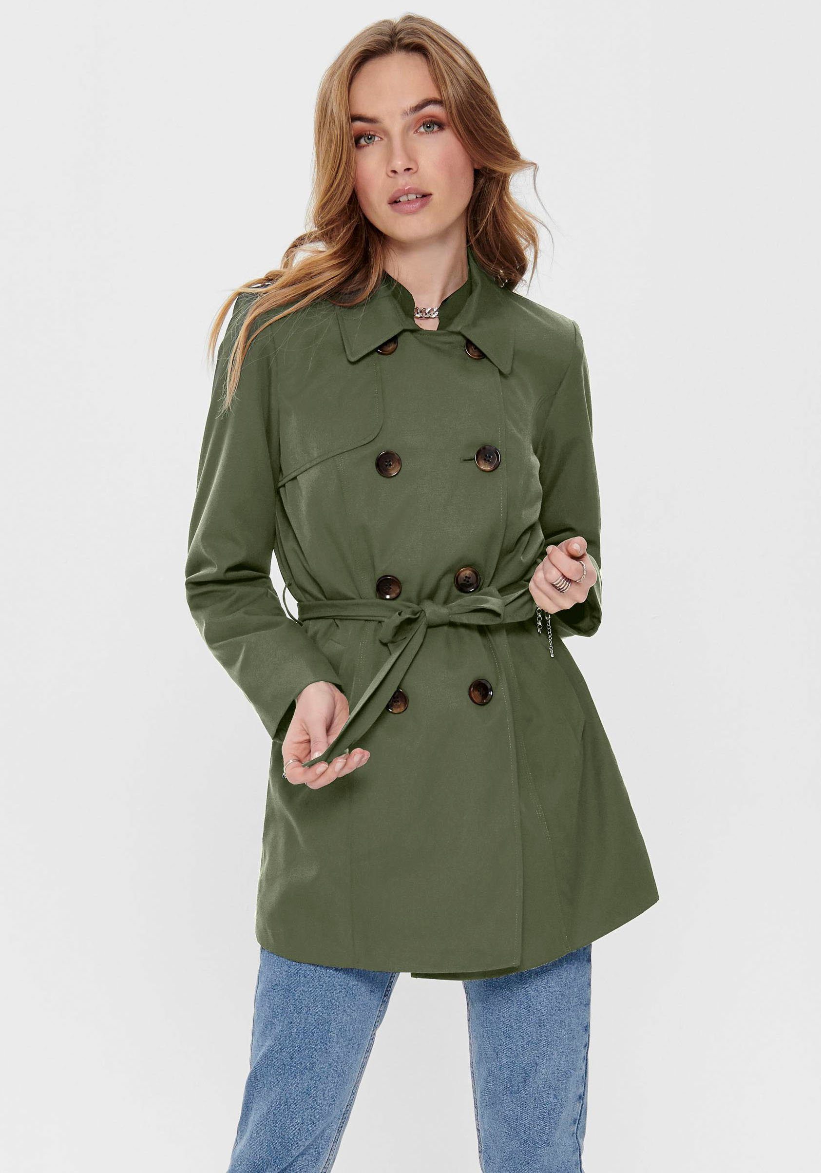 ONLY Trenchcoat ONLVALERIE TRENCHCOAT OTW NOOS Grape Leaf | 