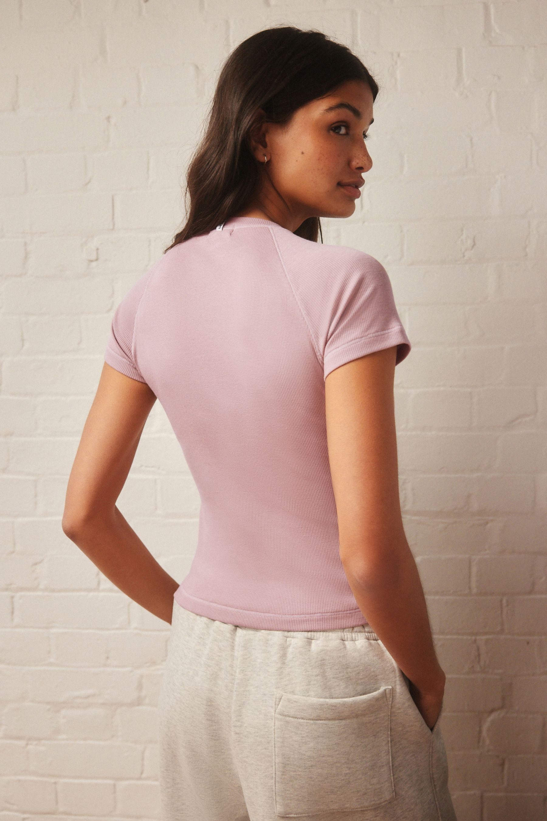 self T-Shirt Self. Enges, geripptes T-Shirt (1-tlg) günstig online kaufen