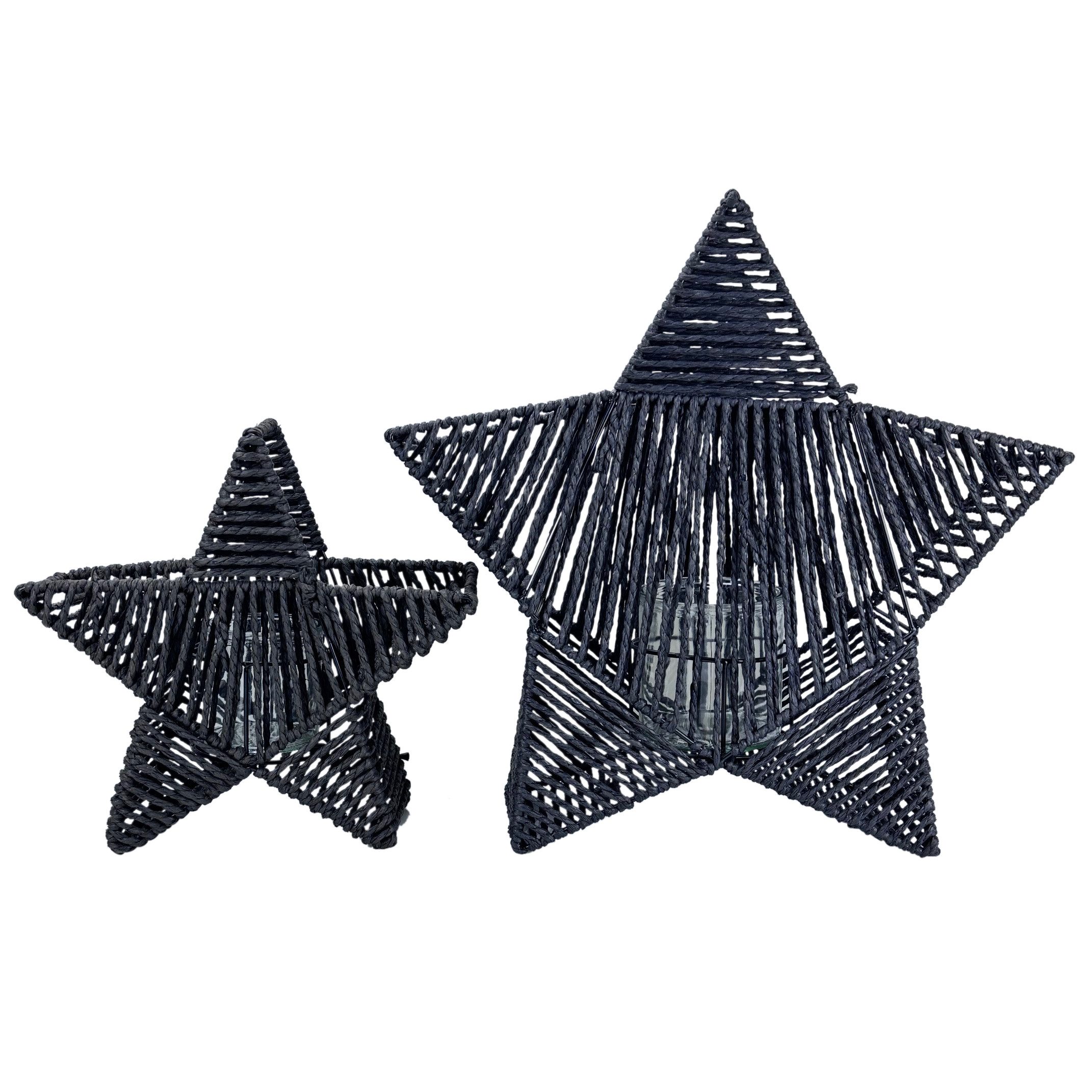 Online-Fuchs Kerzenhalter - 2er Set Windlicht Stern - Deko für Herbst, Wint günstig online kaufen