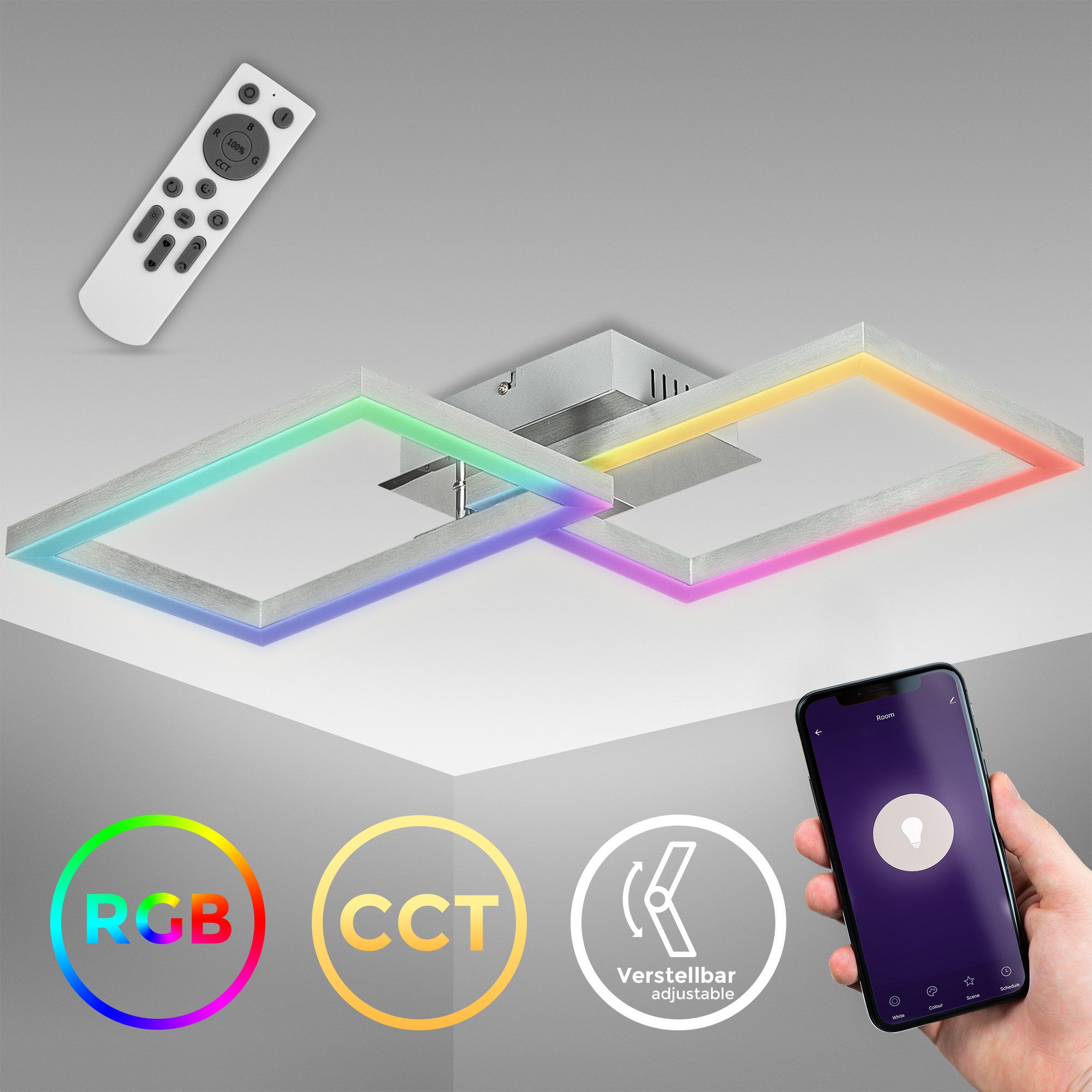 B.K.Licht LED Deckenleuchte Smarte LED-Deckenleuchte, mit günstig online kaufen