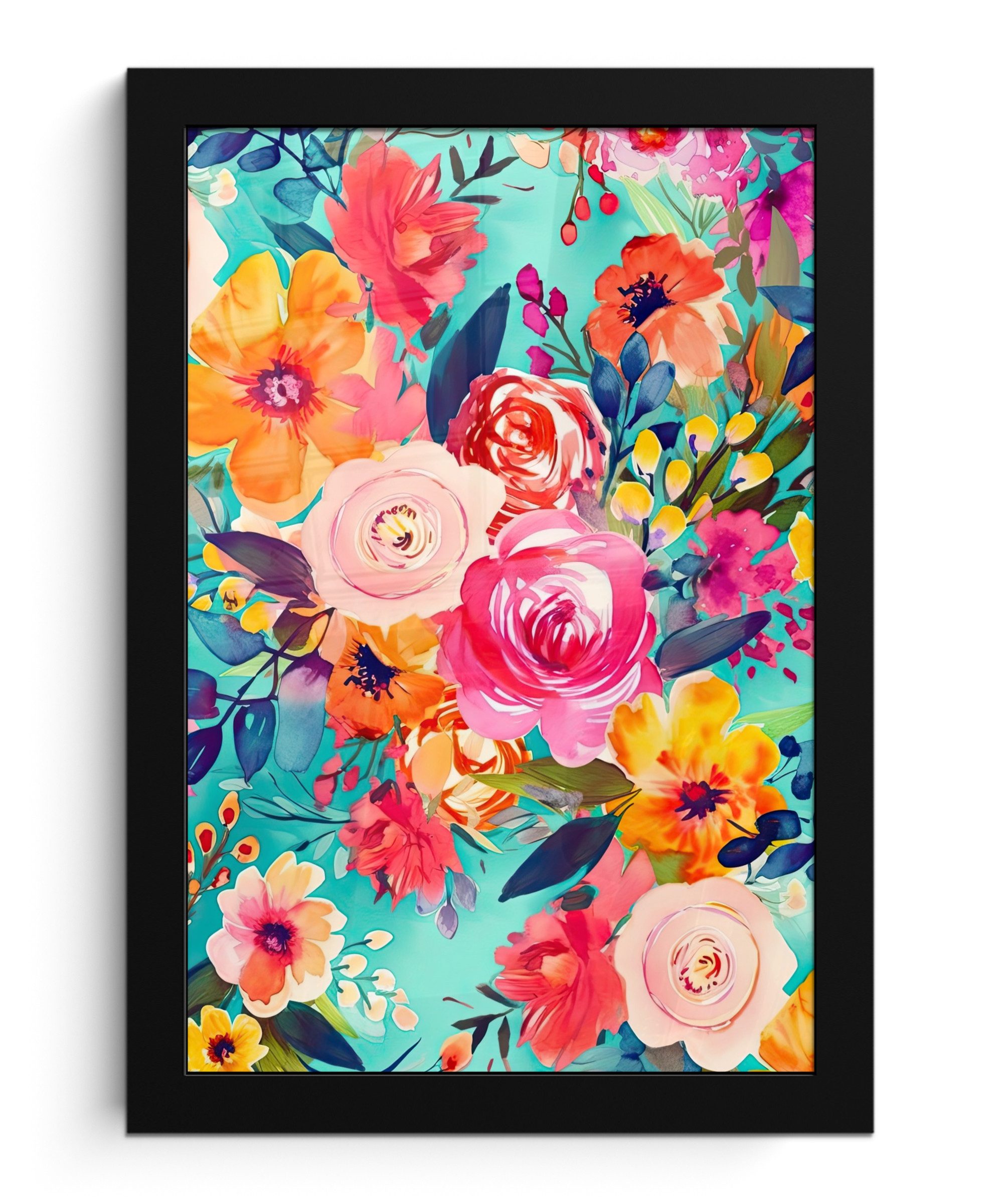 Poster Blumen - Ölfarben - Natur