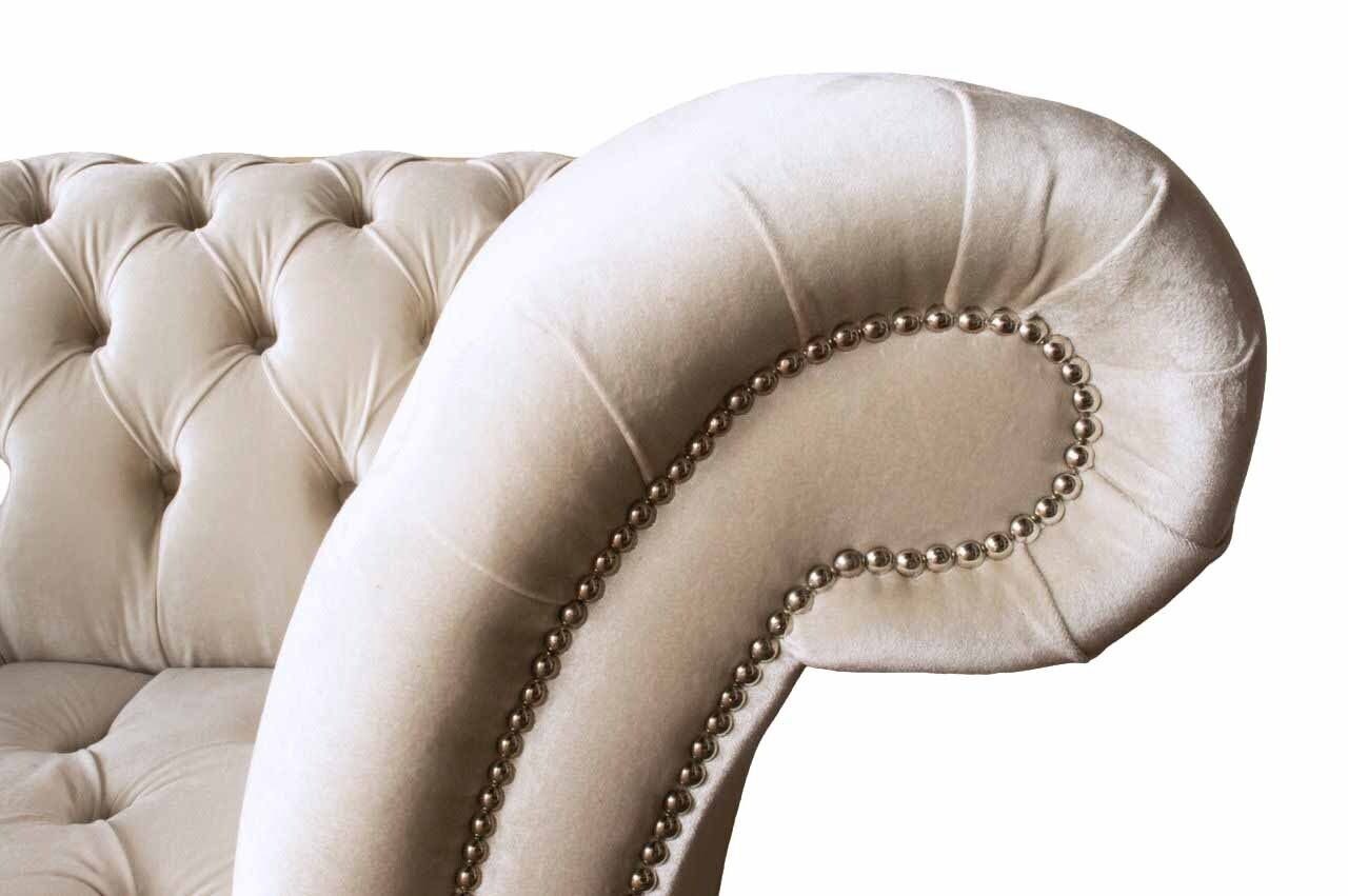 Polster Textil Chesterfield Couch Europe 1,5 Made Couchen JVmoebel Einsitzer, Sofa Sitzer Sofa In