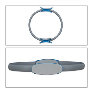 relaxdays Pilates-Ring 2 x Pilates Ring grau