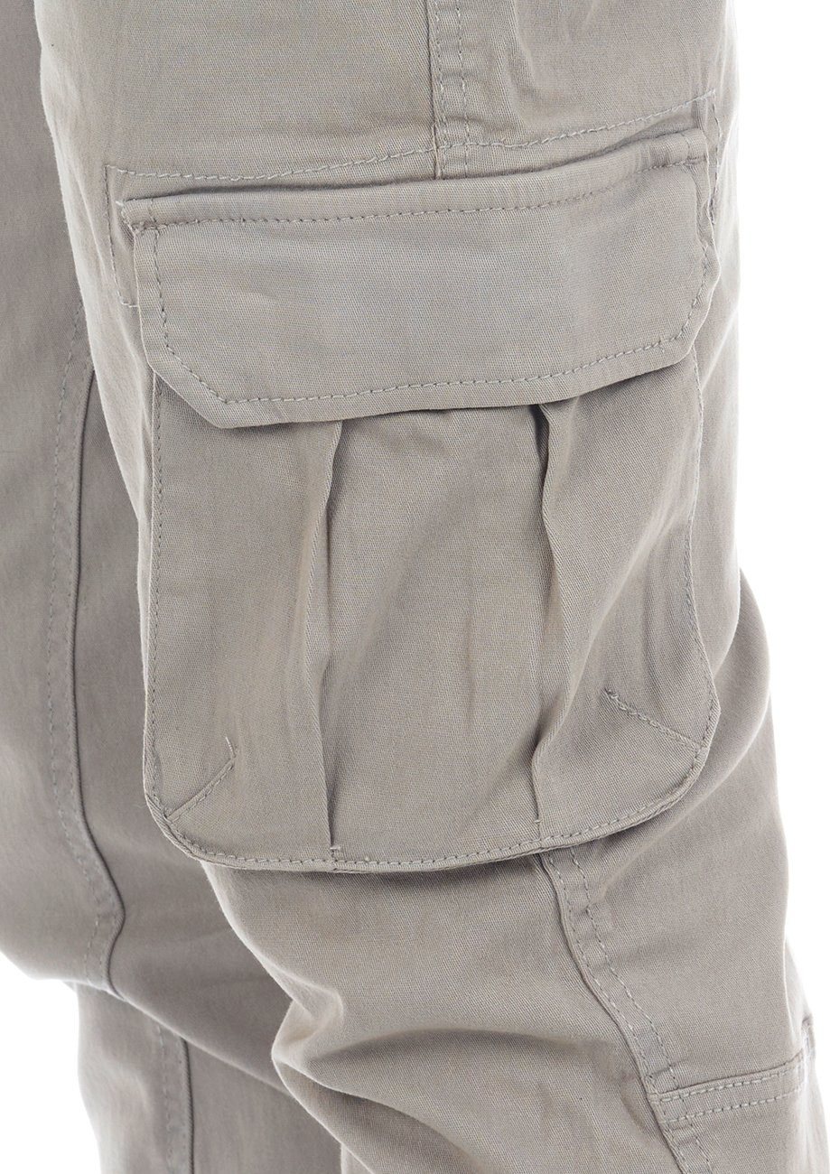 riverso Cargohose Herren Hose RIVHanno Slim Fit Outdoor Freizeithose mit Stretch