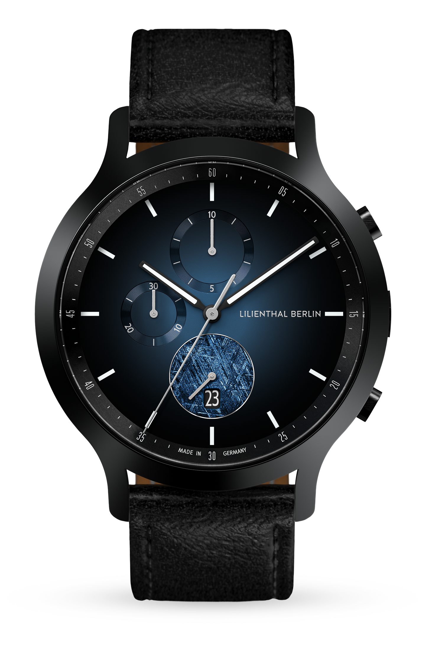 Lilienthal Berlin Chronograph »Chronograph LE Meteorite IV Leder Schwarz«