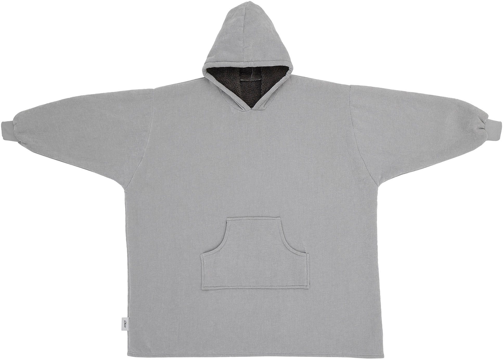 Wohndecke s.Oliver Lounge Hoodie, s.Oliver, mit Kapuze, Ärmeln und Tasche
