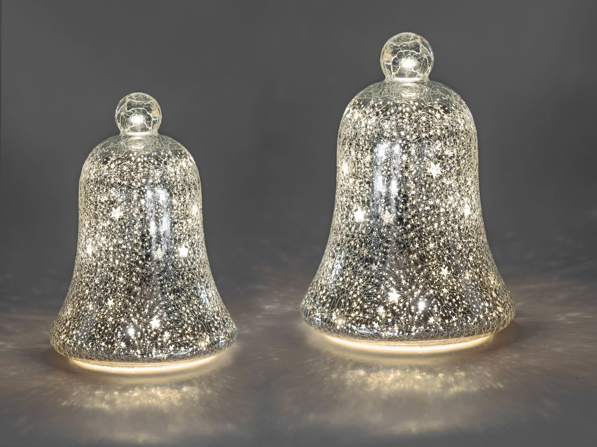 formano Skulptur Sterne, Mit Timerfunktion, Silber, Sterne, H: 22cm