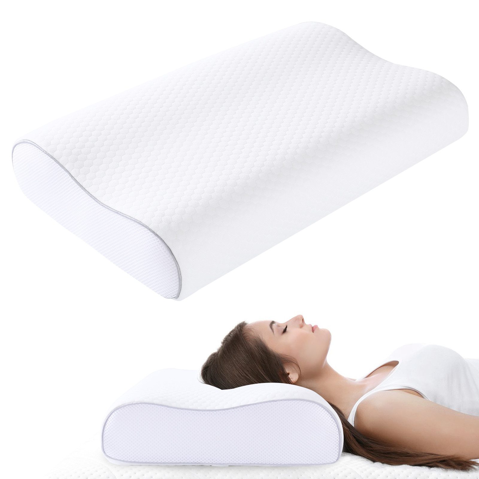 Elegear Nackenstützkissen Memory Foam Nackenkissen, Ergonomisches günstig online kaufen