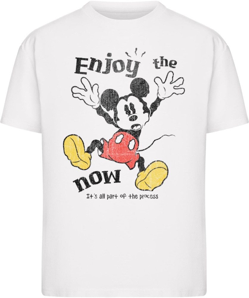 Merchcode T-Shirt Mickey Mouse Enjoy The Now Tee günstig online kaufen