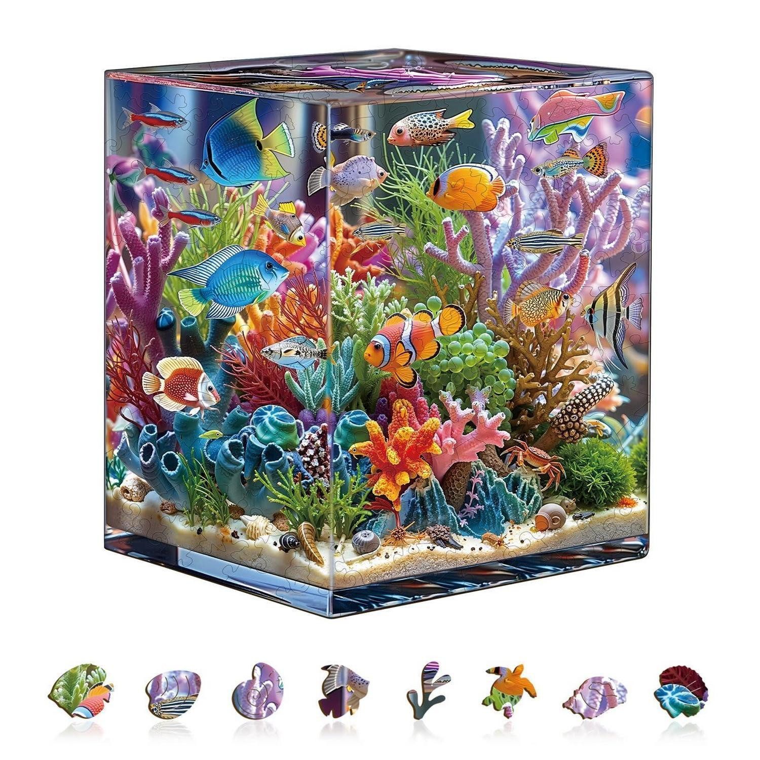LuxusKollektion Puzzle Holzpuzzle Erwachsene Ozean Aquarium 285 Teile, Puzzleteile