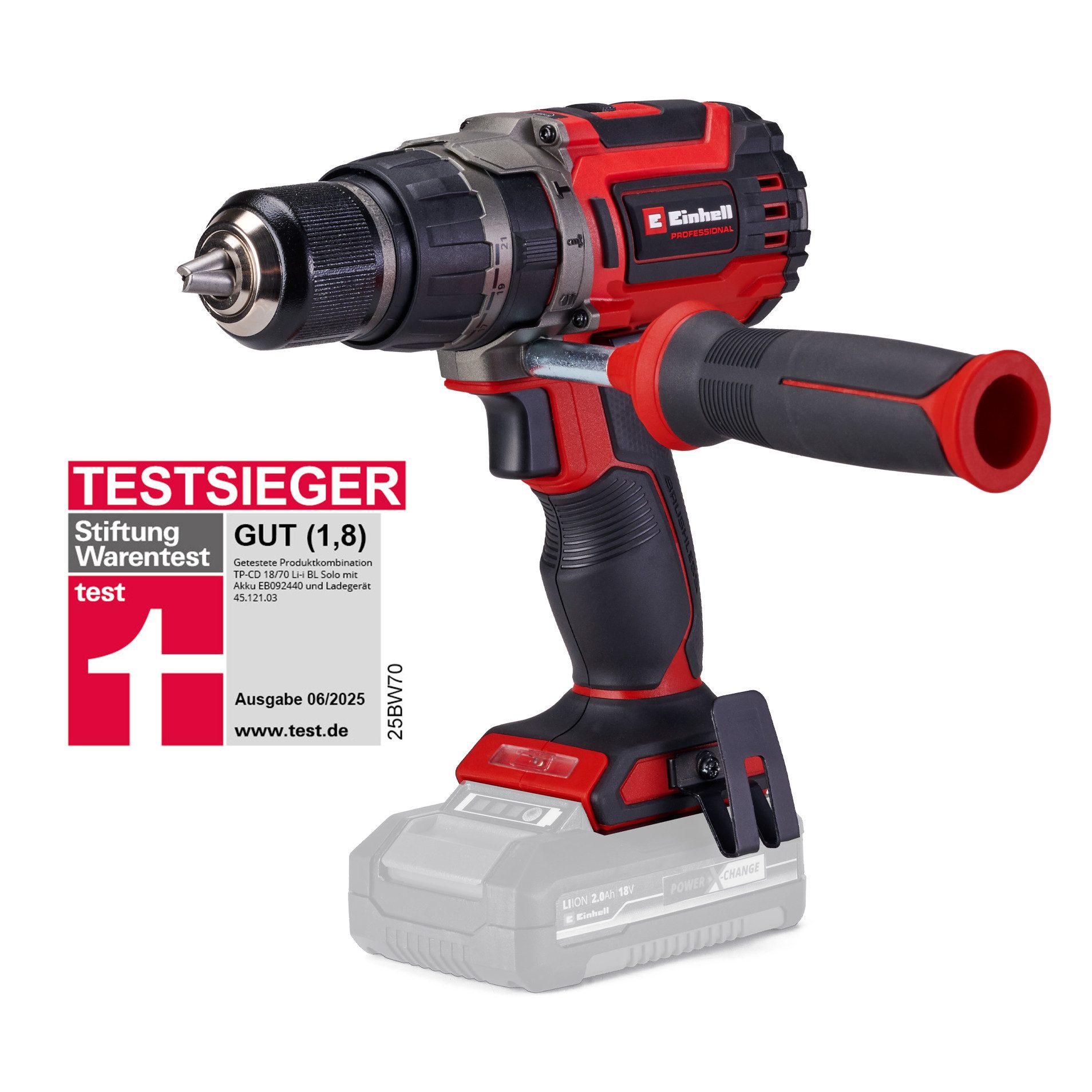 Einhell Akku-Schlagbohrschrauber TP-CD 18/70 Li-i BL - Solo, Ohne Akku und Ladegerät