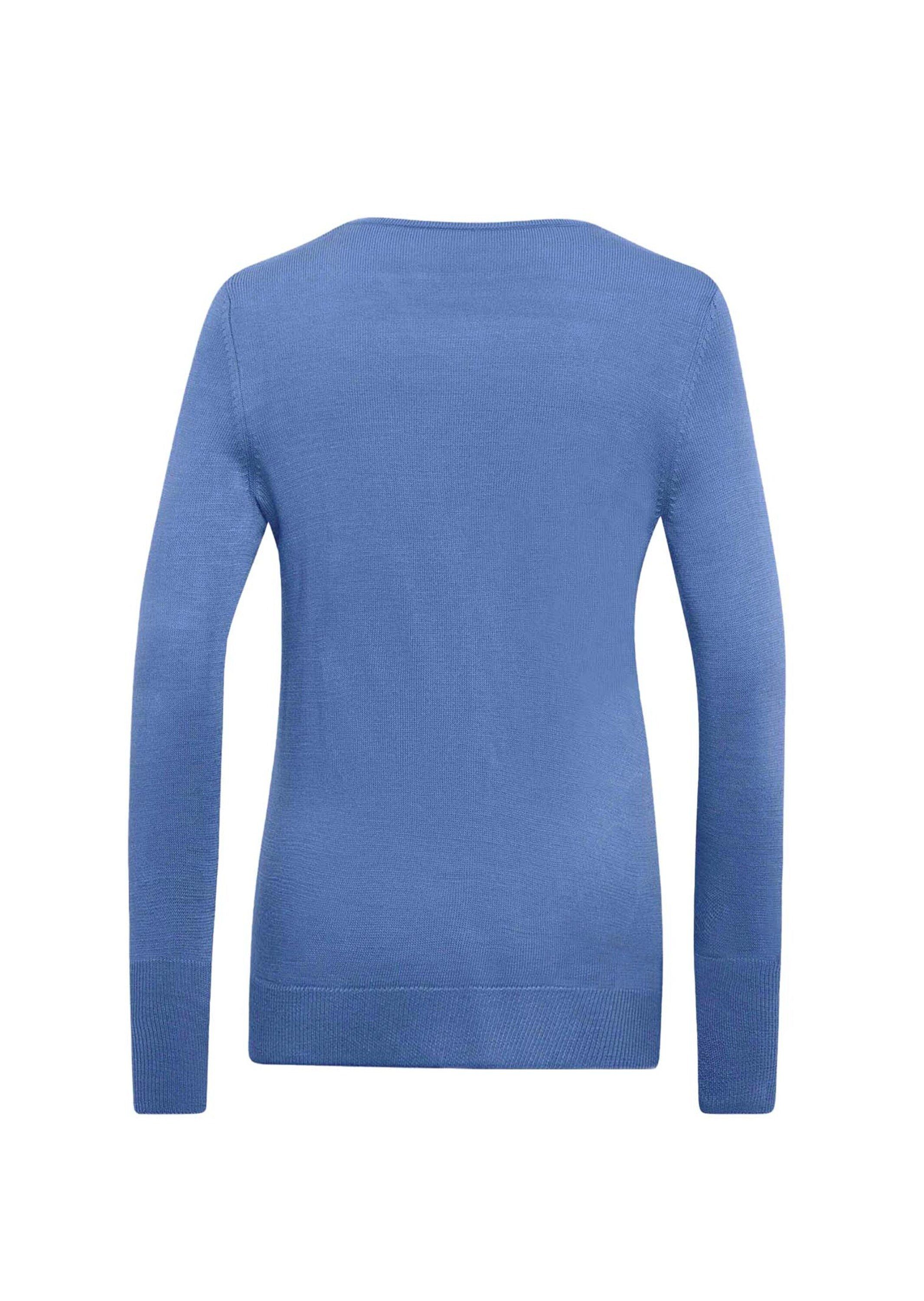 GOLDNER Strickpullover Kurzgröße: azurblau