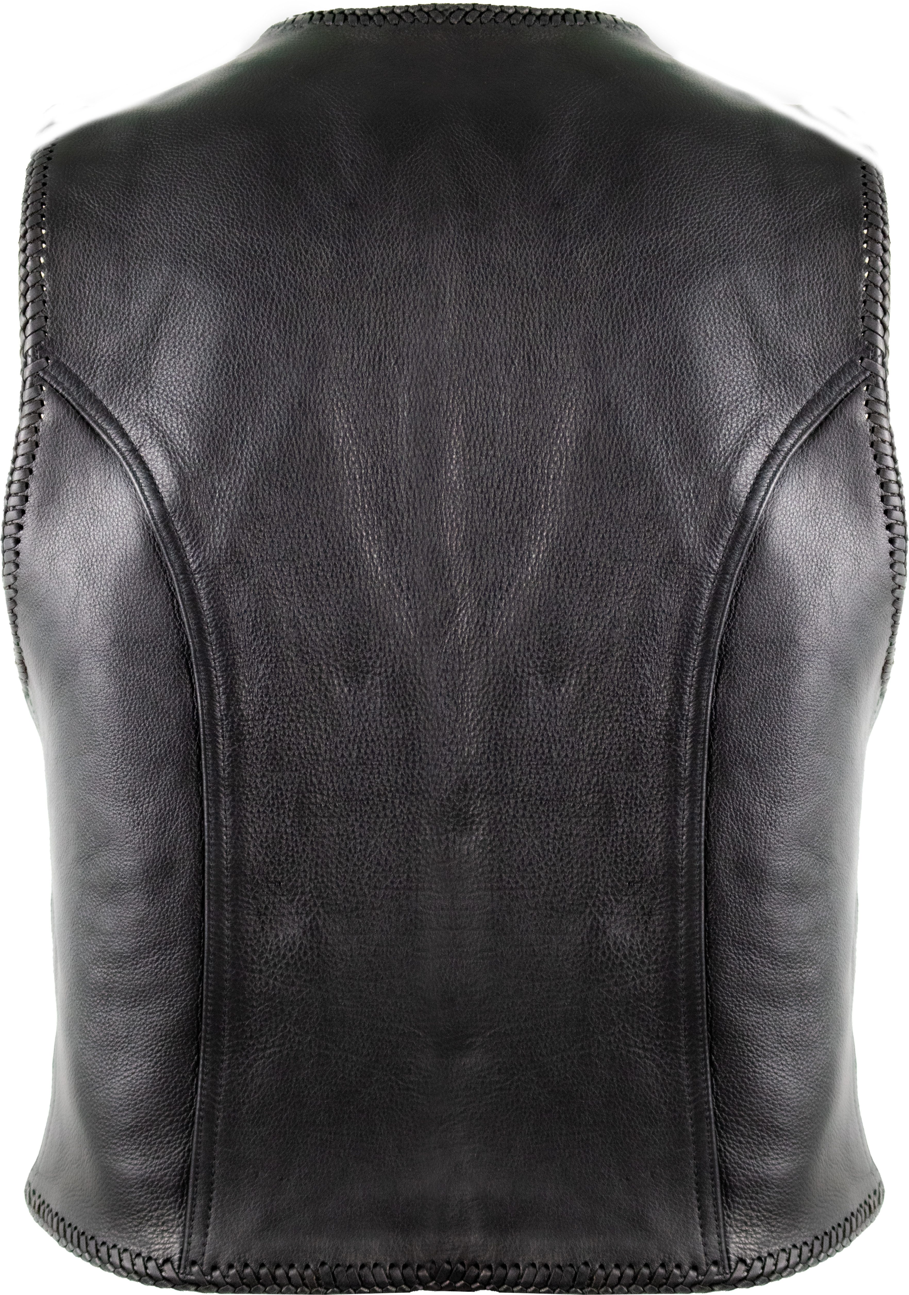 MDM Lederweste Herren Biker Motorrad Lederweste günstig online kaufen