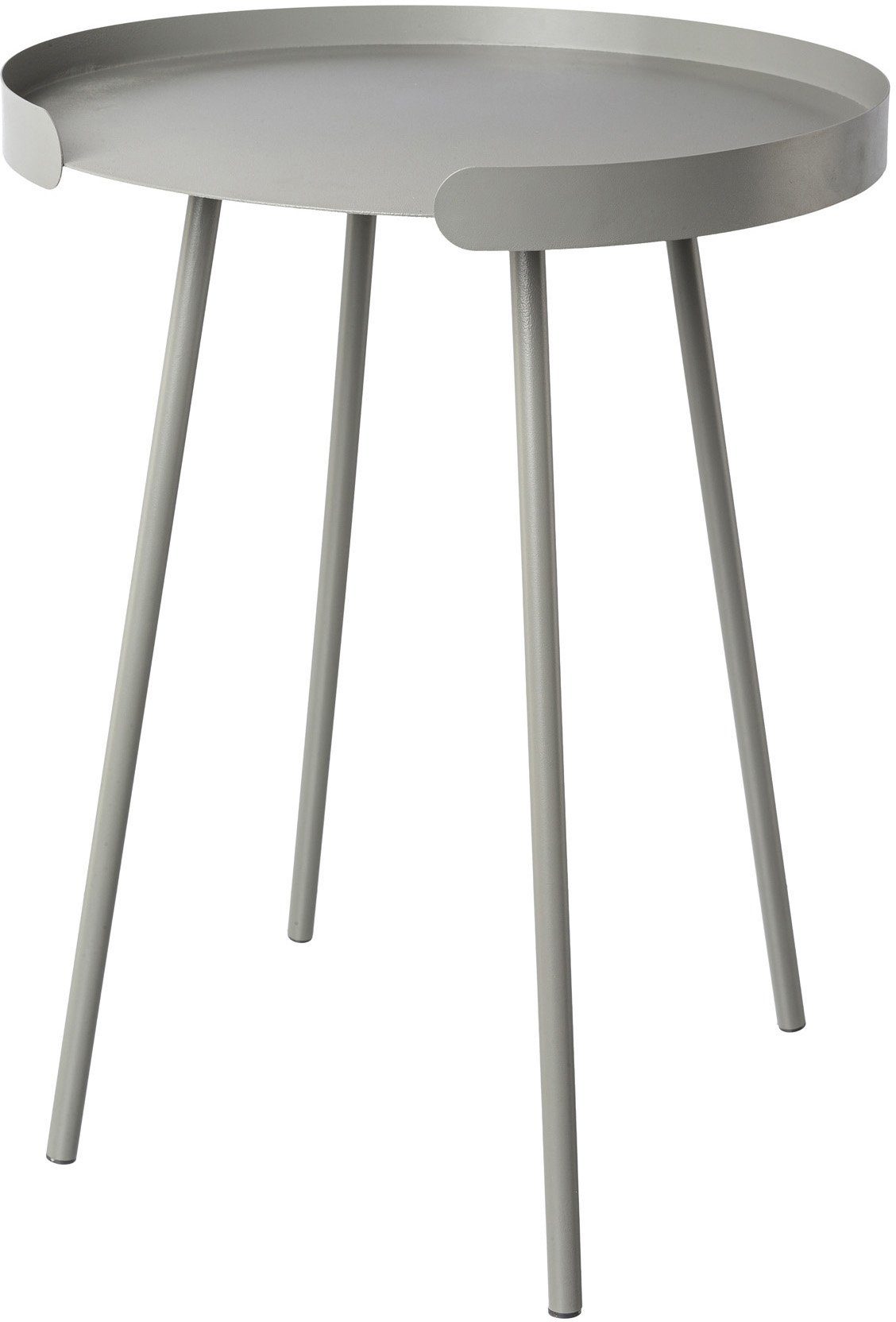 Creativ deco Beistelltisch (1-St), auch ideal als Ablage für Deko, aus Metall, Höhe ca. 53 cm grau