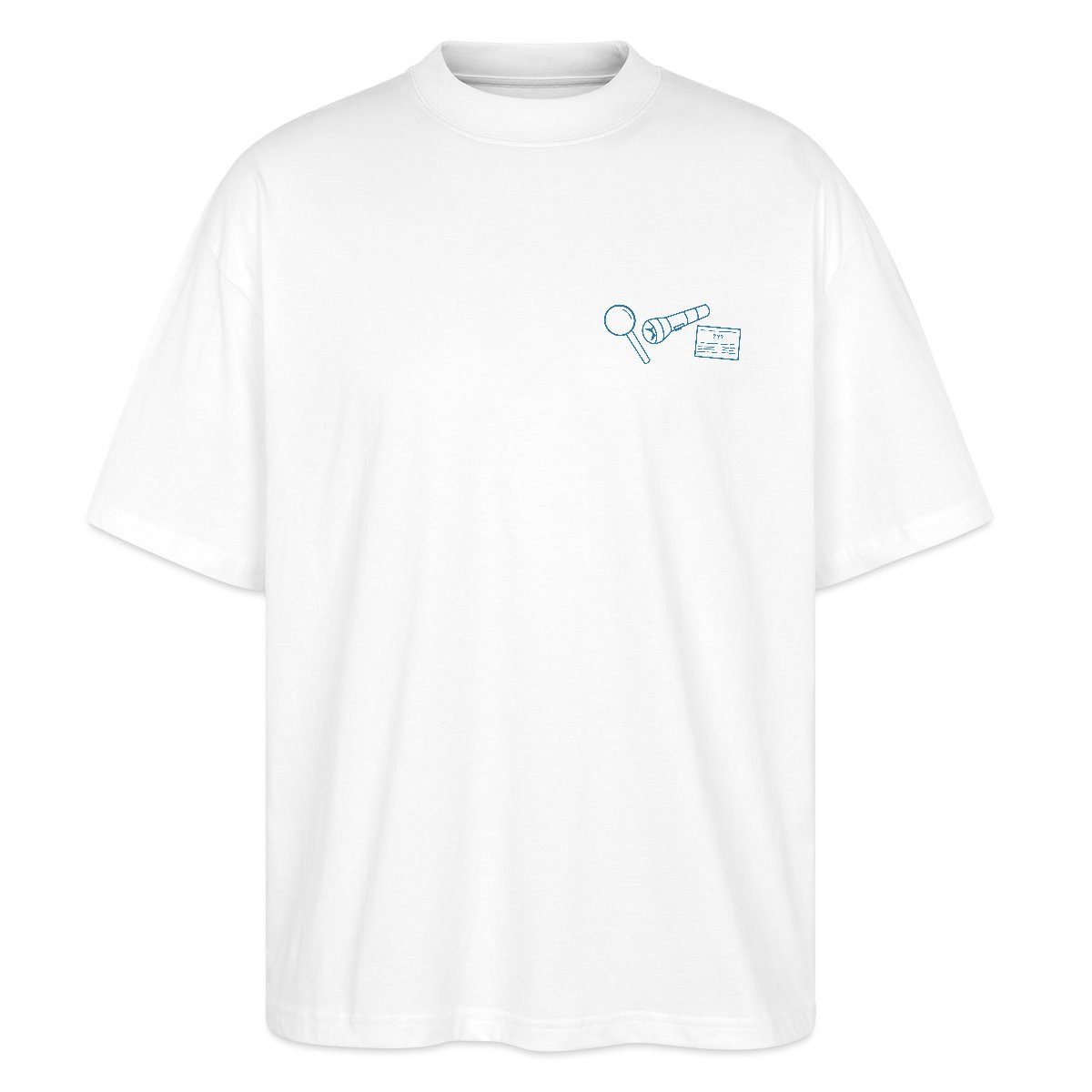Spreadshirt T-Shirt Die Drei Fragezeichen Vierte Detektivin Ermittler-Set Oversize Unisex (1-tlg)