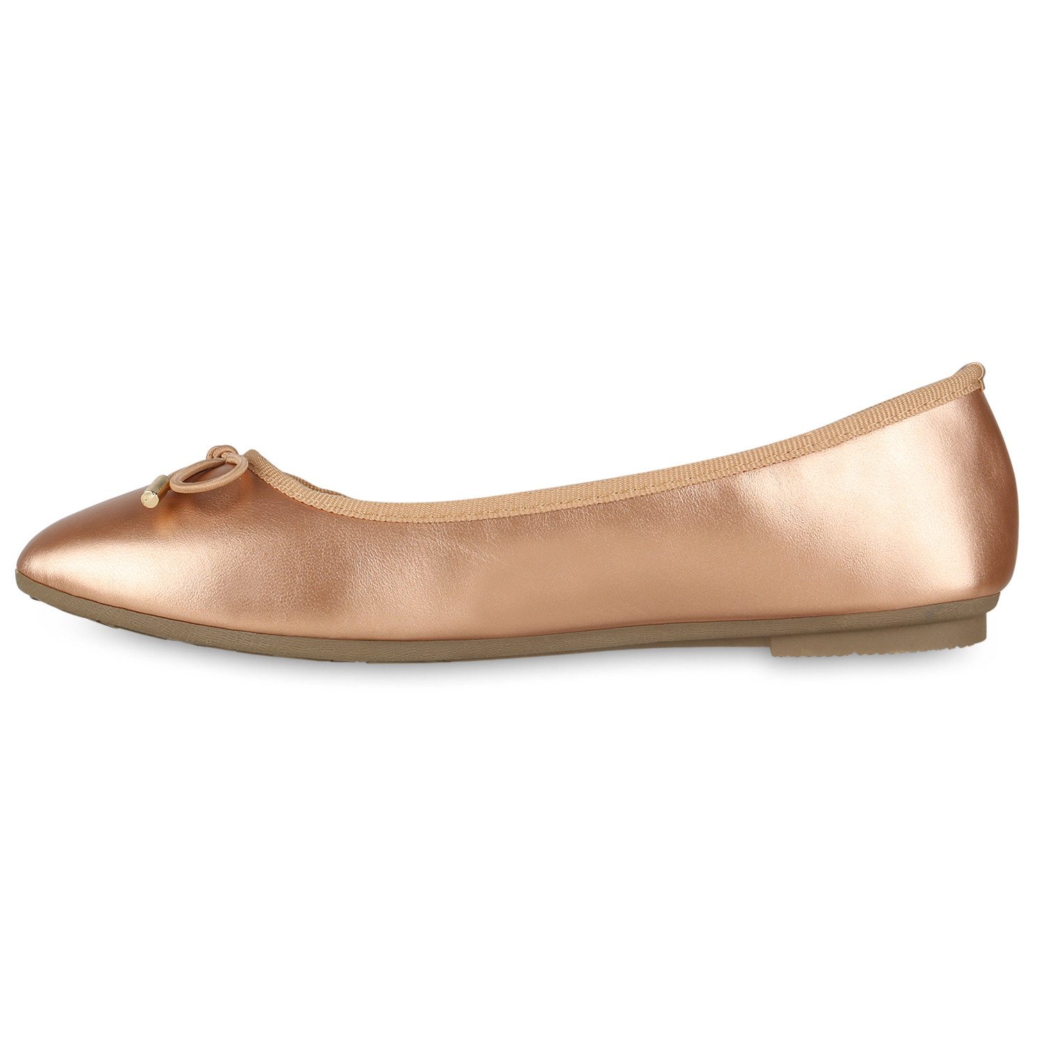 VAN HILL 838467 Ballerina Damen Klassische Ballerinas Schleifen Slippers Ku günstig online kaufen