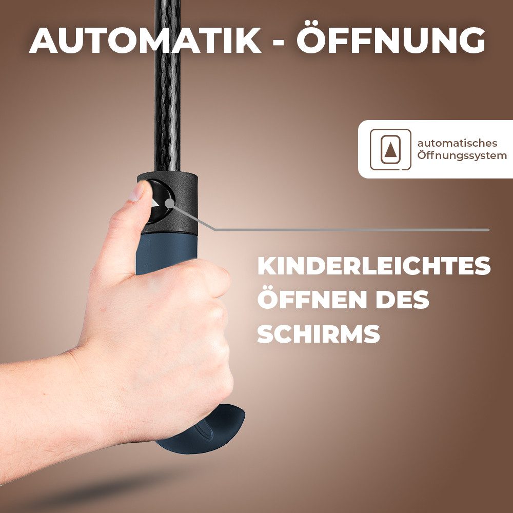 Langenberg Stockregenschirm [Ø122 cm Spannweite] Sturmfest, Stockschirm LORD - LANGENBERG, ☑ Windproof-Funktion – Bild 5 von 5