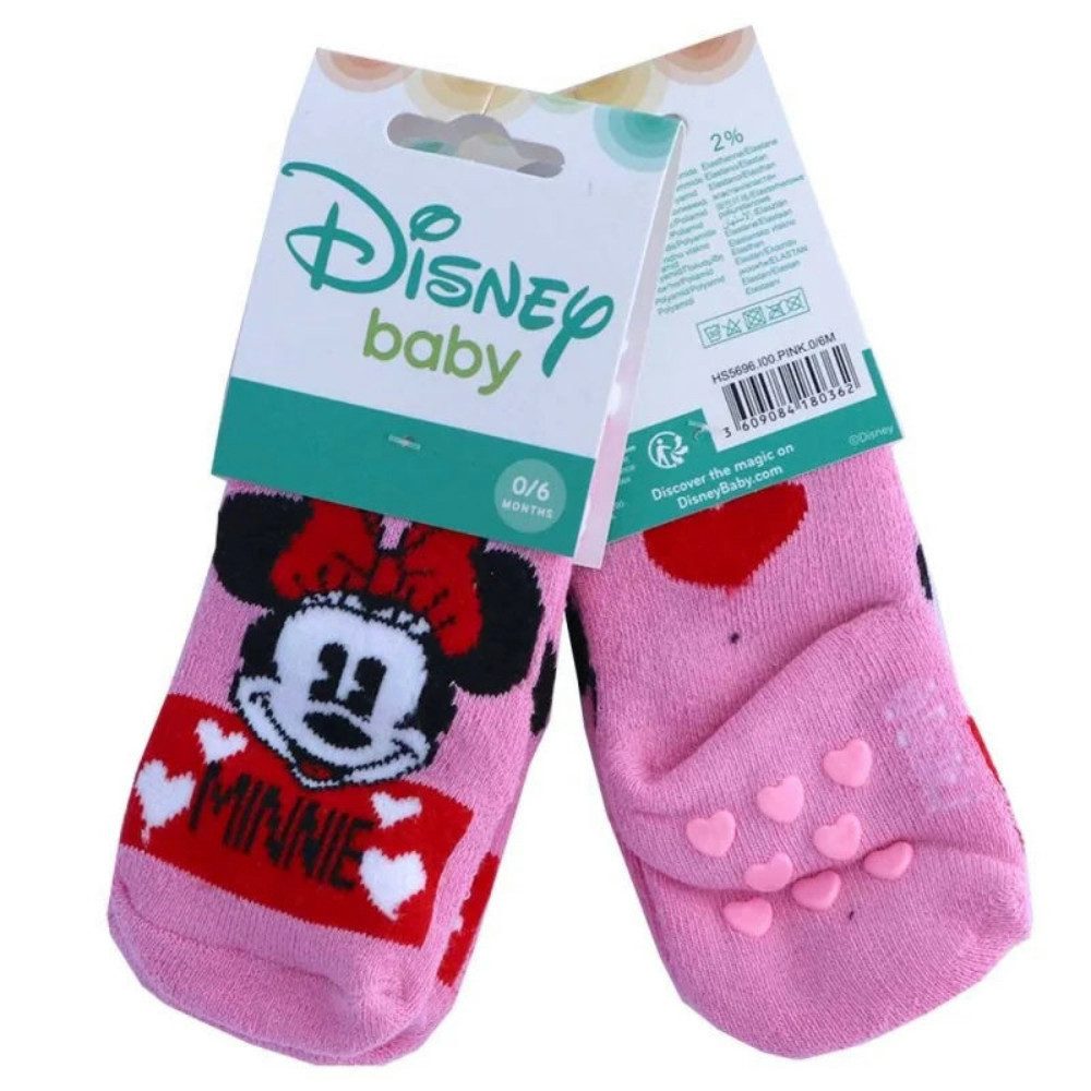 Tinisu ABS-Socken Minnie Maus Socken 1 Paar Anti-Rutsch Socken für Baby Kinder Mädchen