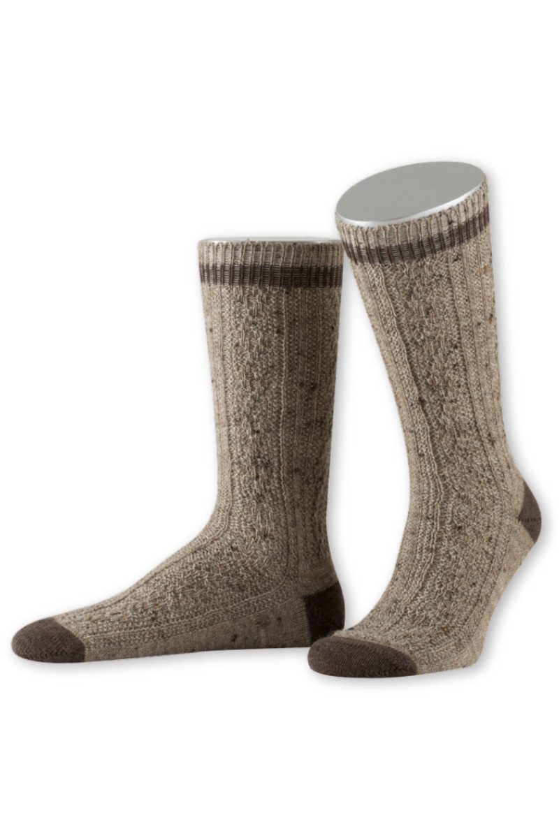 Lusana Trachtensocken Trachtensocken - L5698T - braun, grün, marine günstig online kaufen
