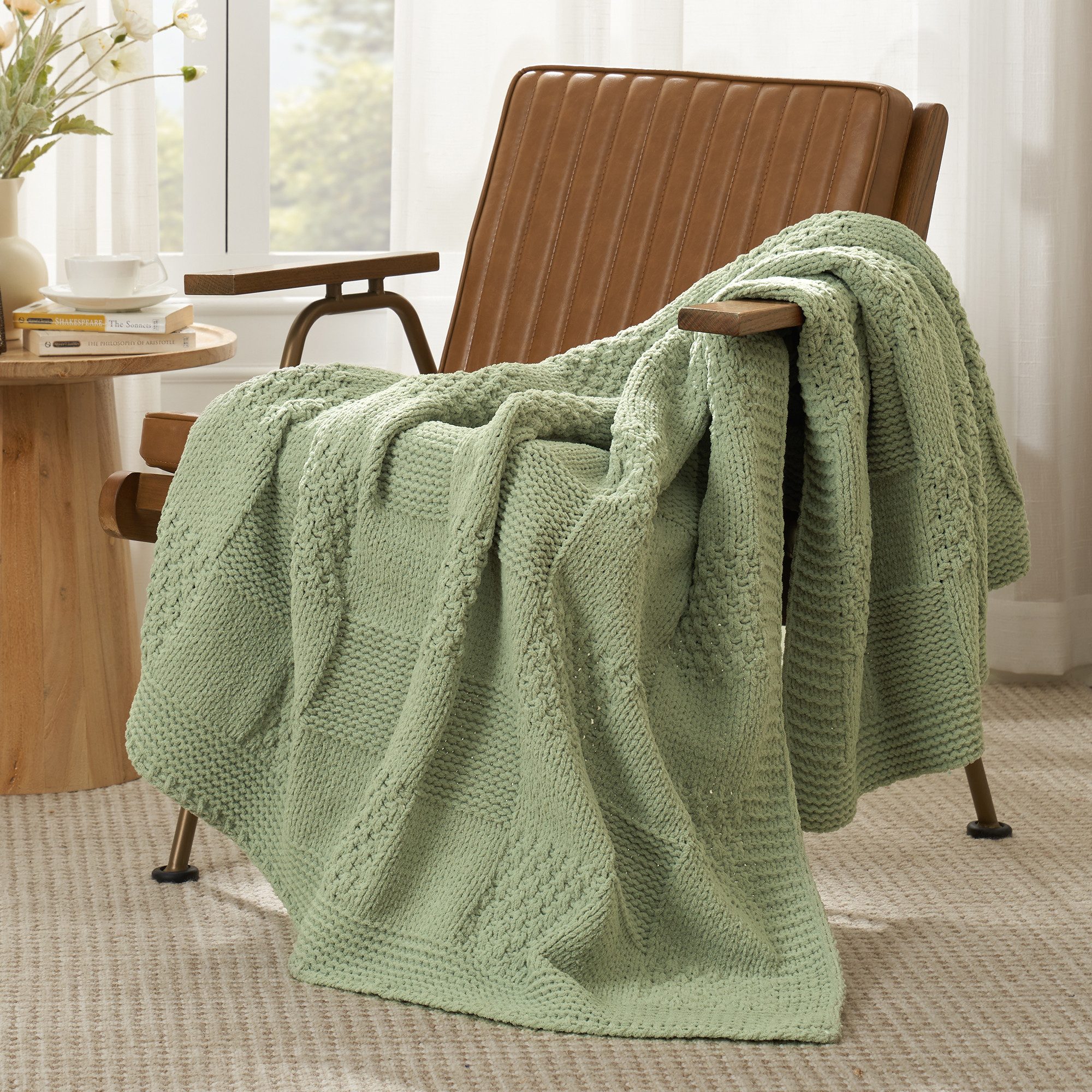 Amélie Home Tagesdecke Karierte Chenille Decke, günstig online kaufen