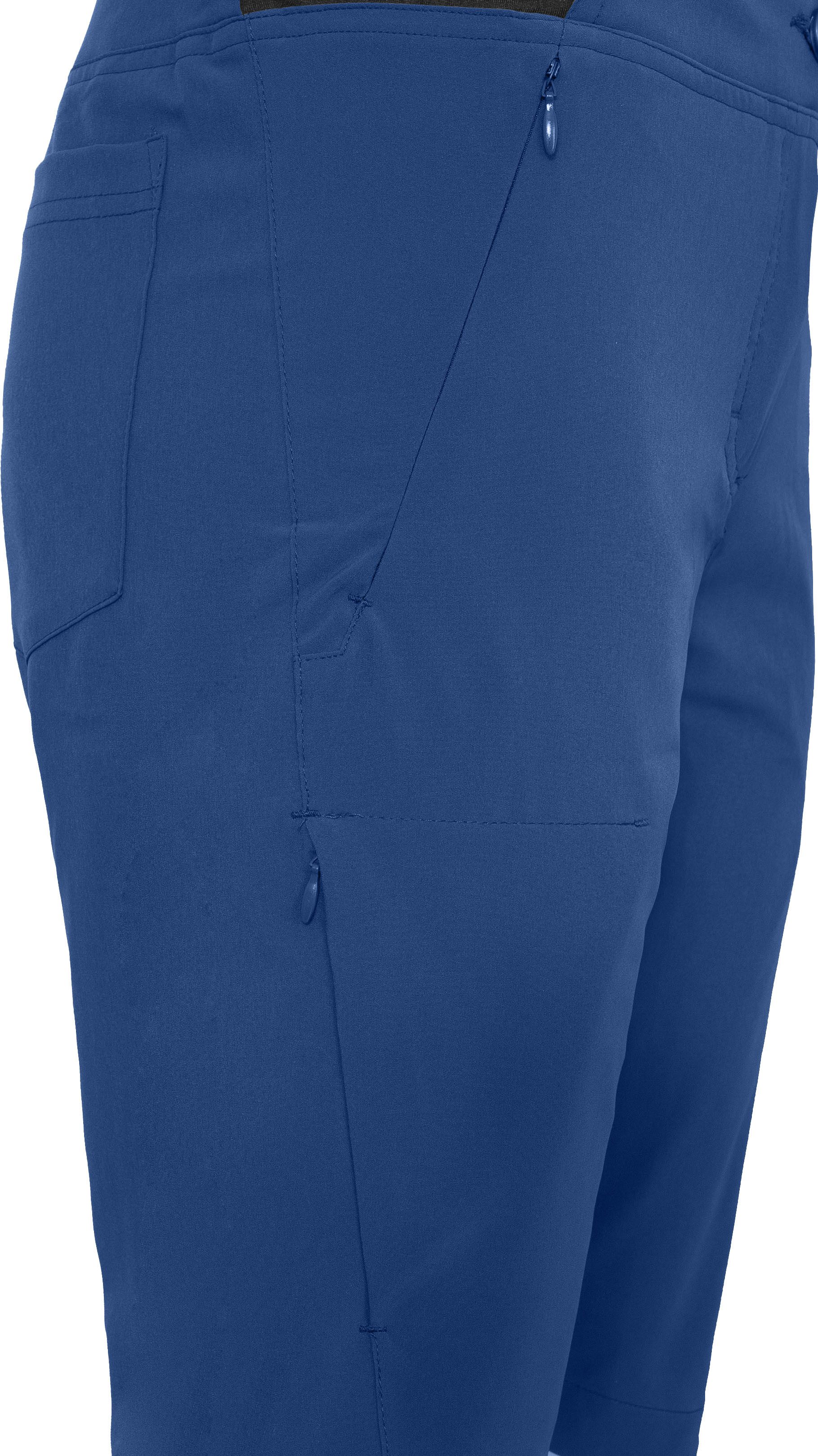 Bergson Outdoorhose AALBORG Vario Bermuda Damen Wandershorts, recycelt, elastisch, sportlich, Normalgrößen, blau