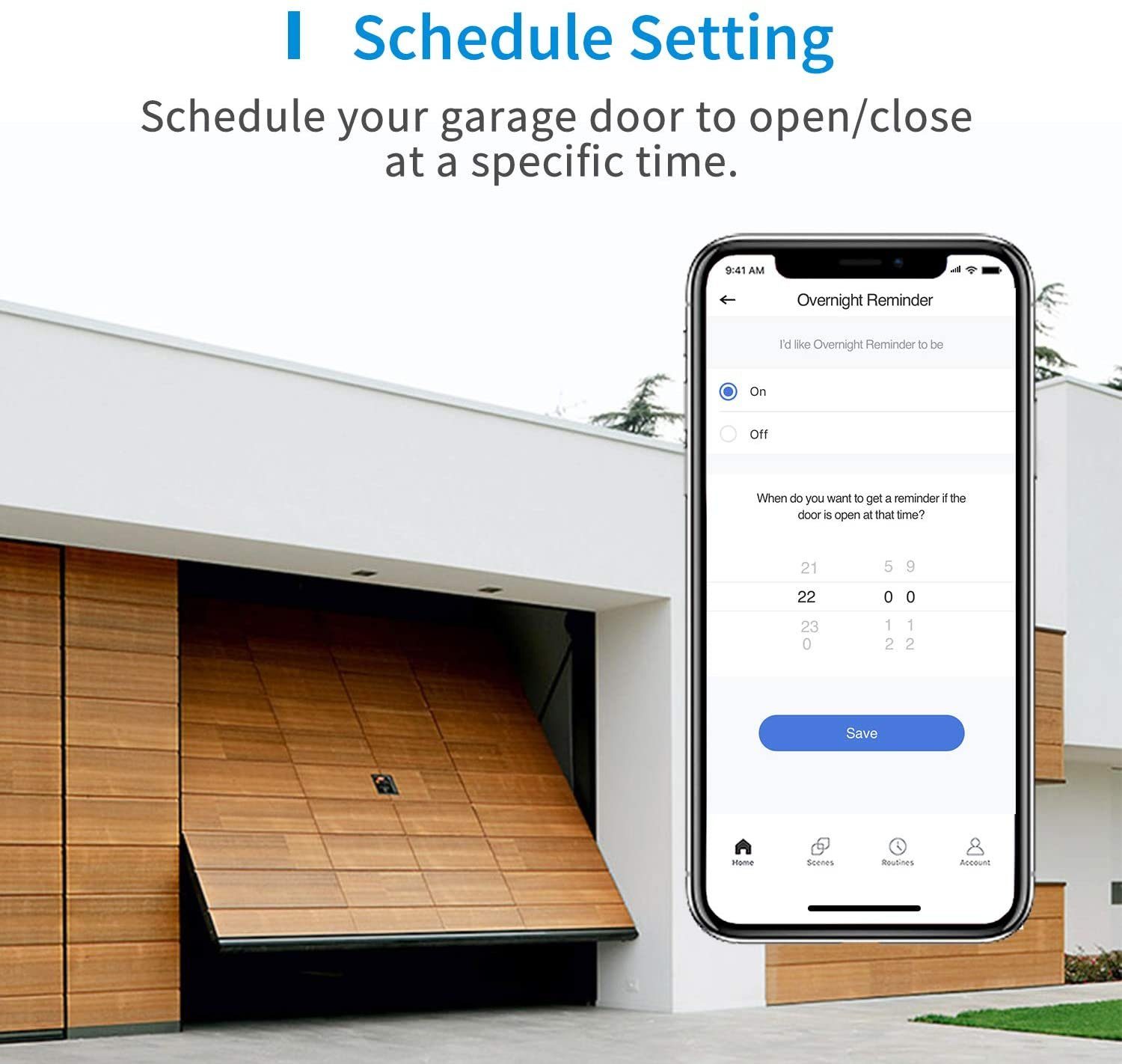 Meross Öffner Garage hochsensible WiFi Meross smarter Sensoren Door - Smart-Home-Steuerelement, Smart Garagentor Opener