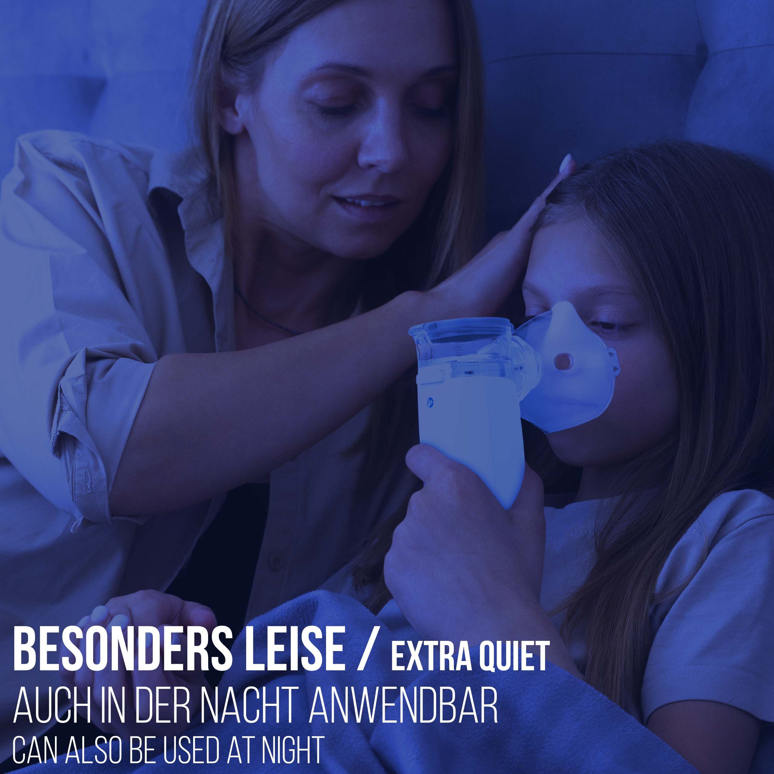 pulox Inhalator IN-100 - Elektrischer Nebulizer Vernebler mit Akkubetrieb – Bild 4 von 5