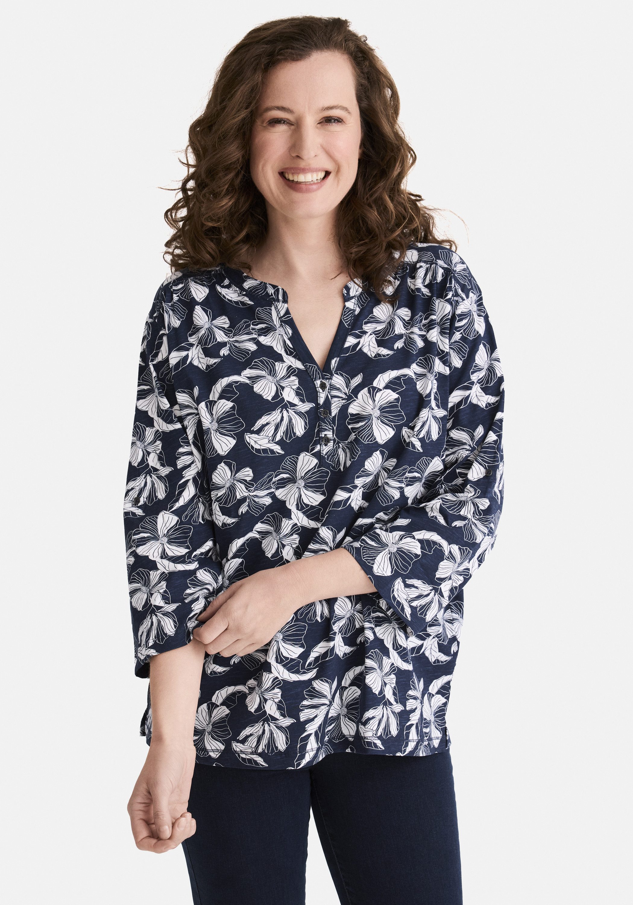 STOOKER WOMEN 3/4-Arm-Shirt MARIE Print Shirt günstig online kaufen