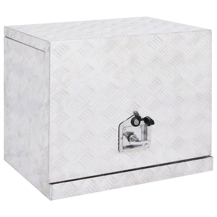 vidaXL Werkzeugbox Aluminiumbox 62x40x50 cm Silbern