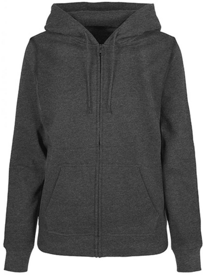 Build Your Brand Sweatjacke Ladies Basic Zip Hoody - Damen Kapuzen Sweatjacke