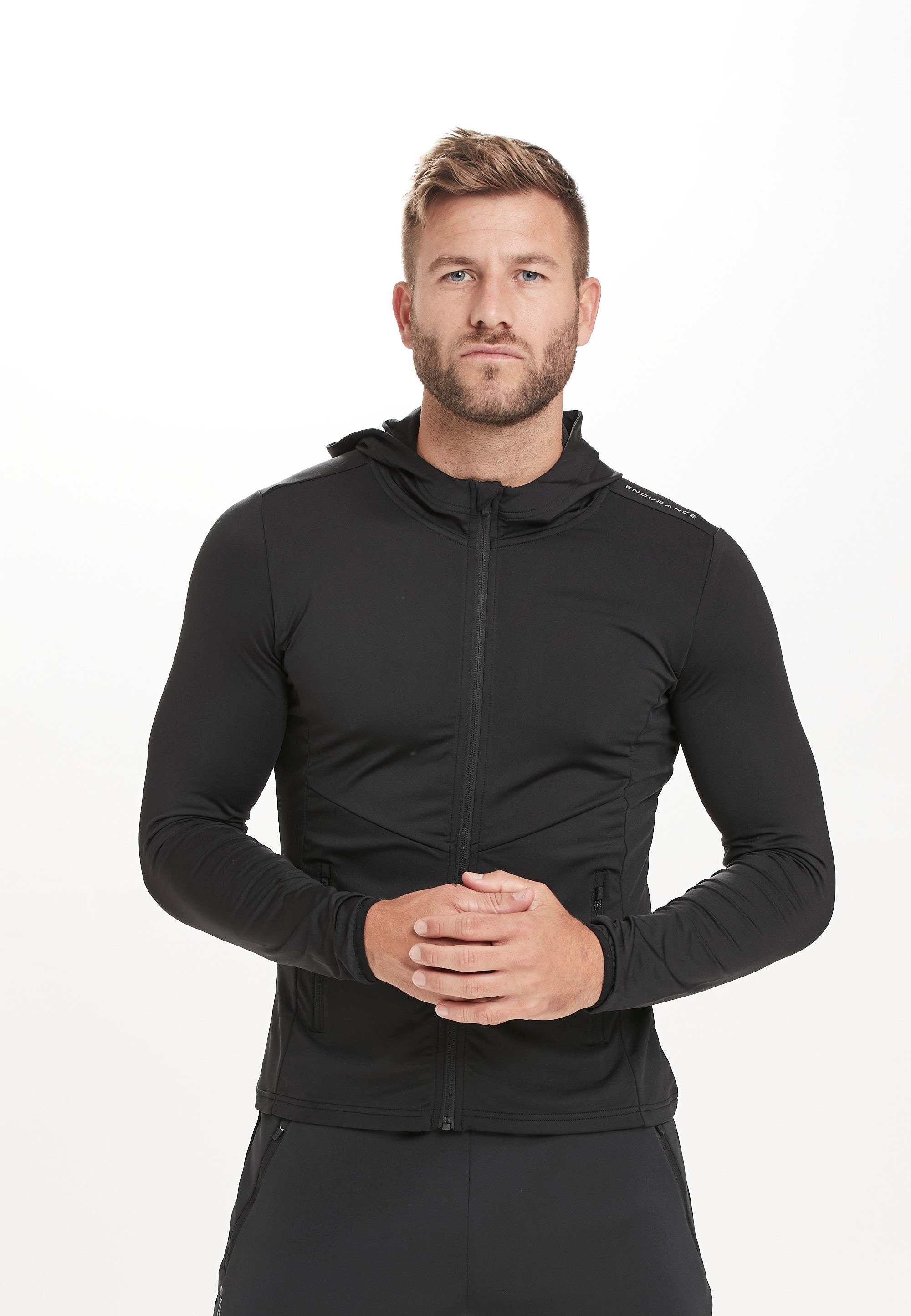 ENDURANCE Laufjacke Laitina mit praktischem Kinnschutz