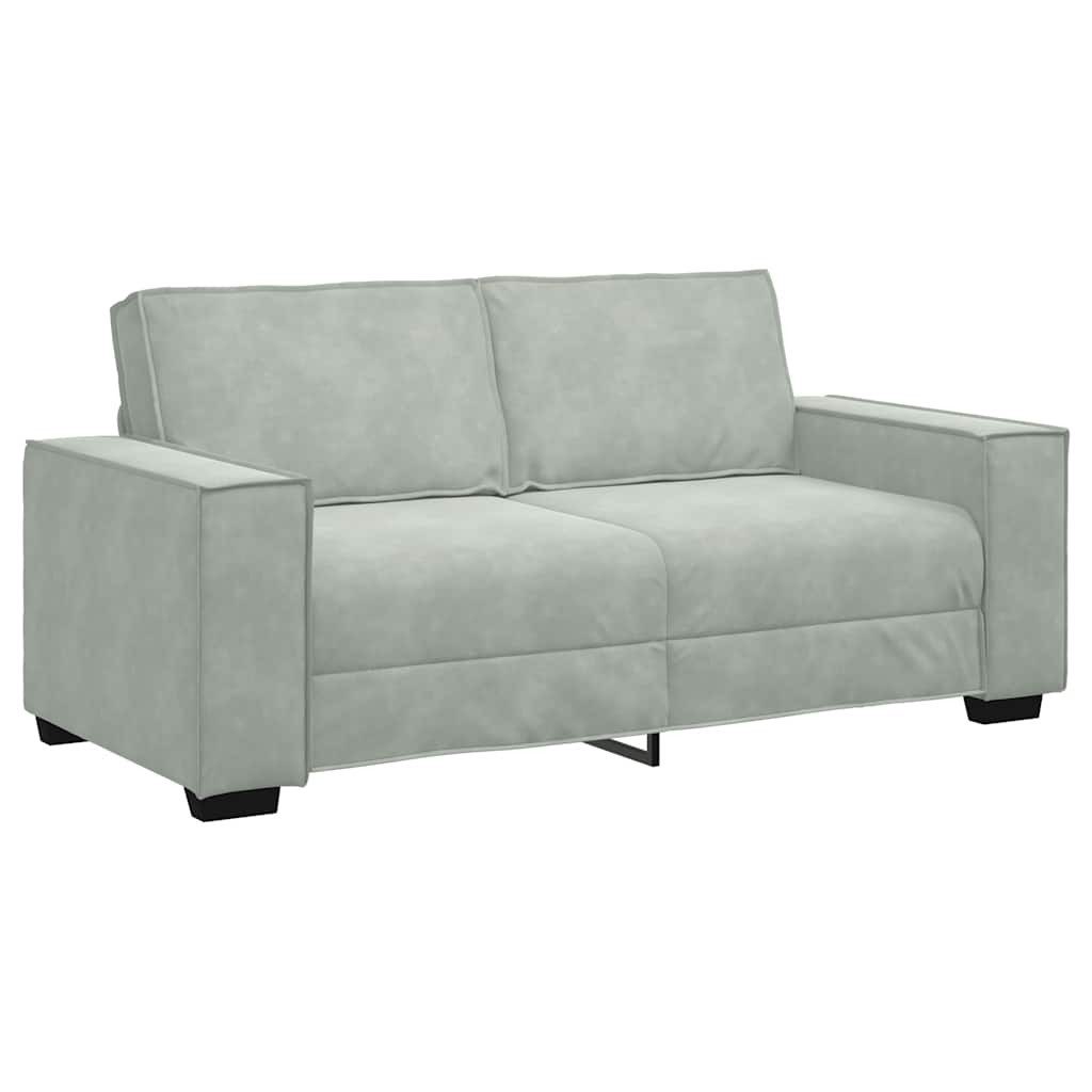 vidaXL Sofa 2-Sitzer-Sofa Hellgrau 140 cm günstig online kaufen