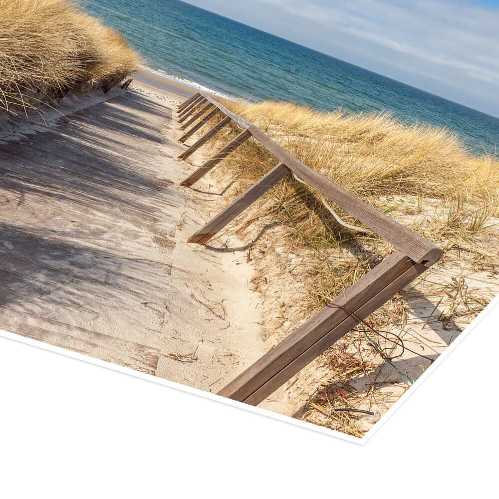 Posterlounge Wandbild Weg zum Strand an der Ostsee, Christian Müringer, erhältlich als Poster, Leinwandbild, Wandsticker oder Acrylglasbild