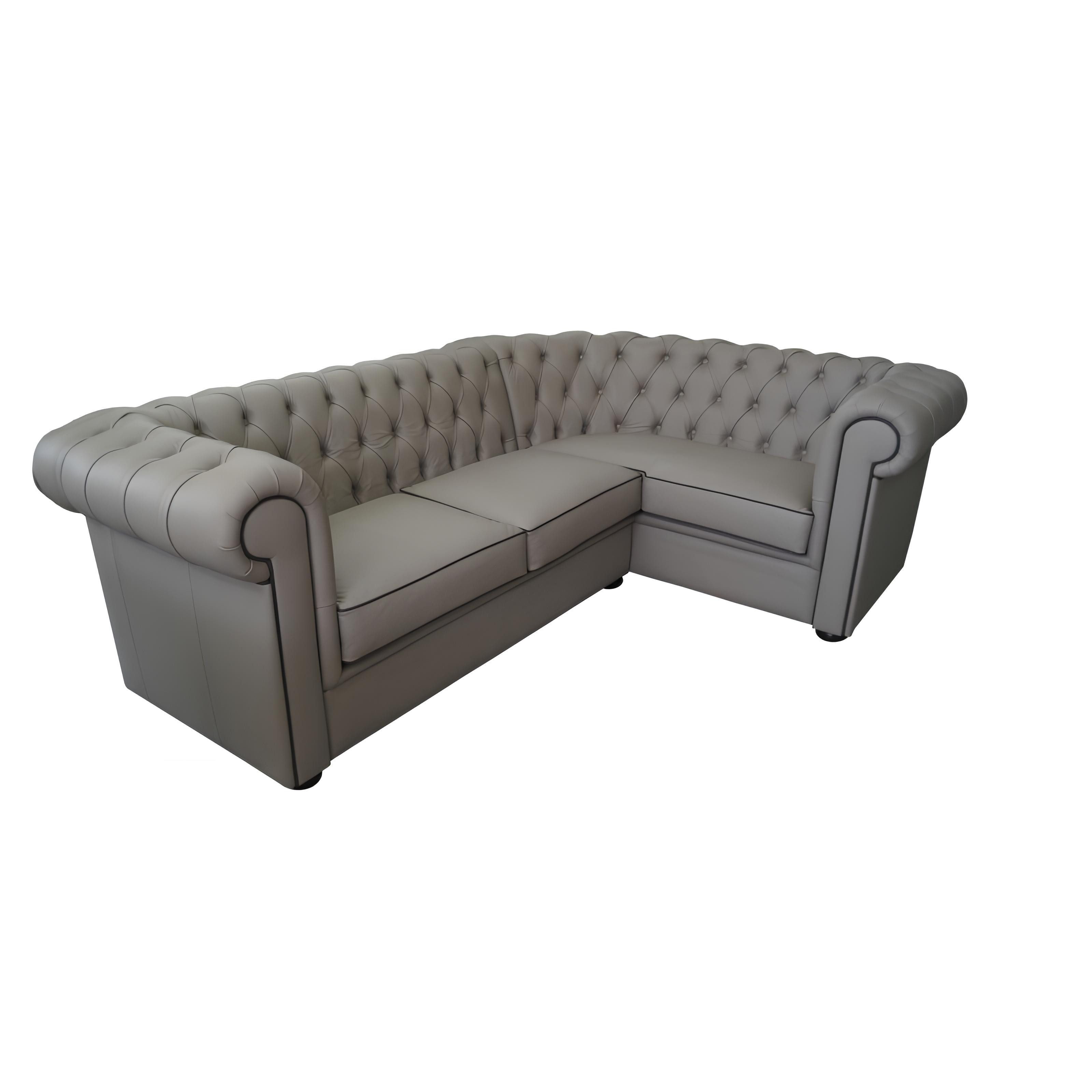 Xlmoebel Chesterfield-Sofa Neues Ledersofa mit gepolsterten Sitzen in Chesterfield-Stil für die, Hergestellt in Europa