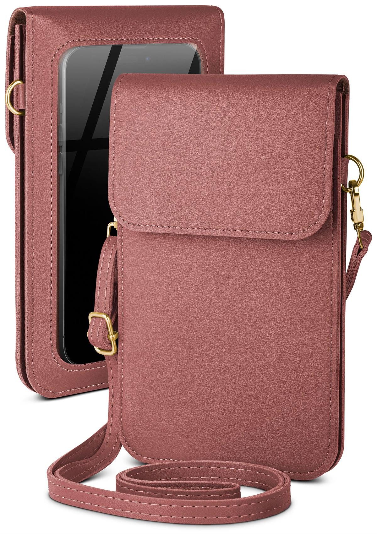 moex Handyhülle moex® CitySling für Samsung Galaxy A5 (2017), Handytasche zum Umhängen kleine Handtasche mit Handyfach Touch-Fenster
