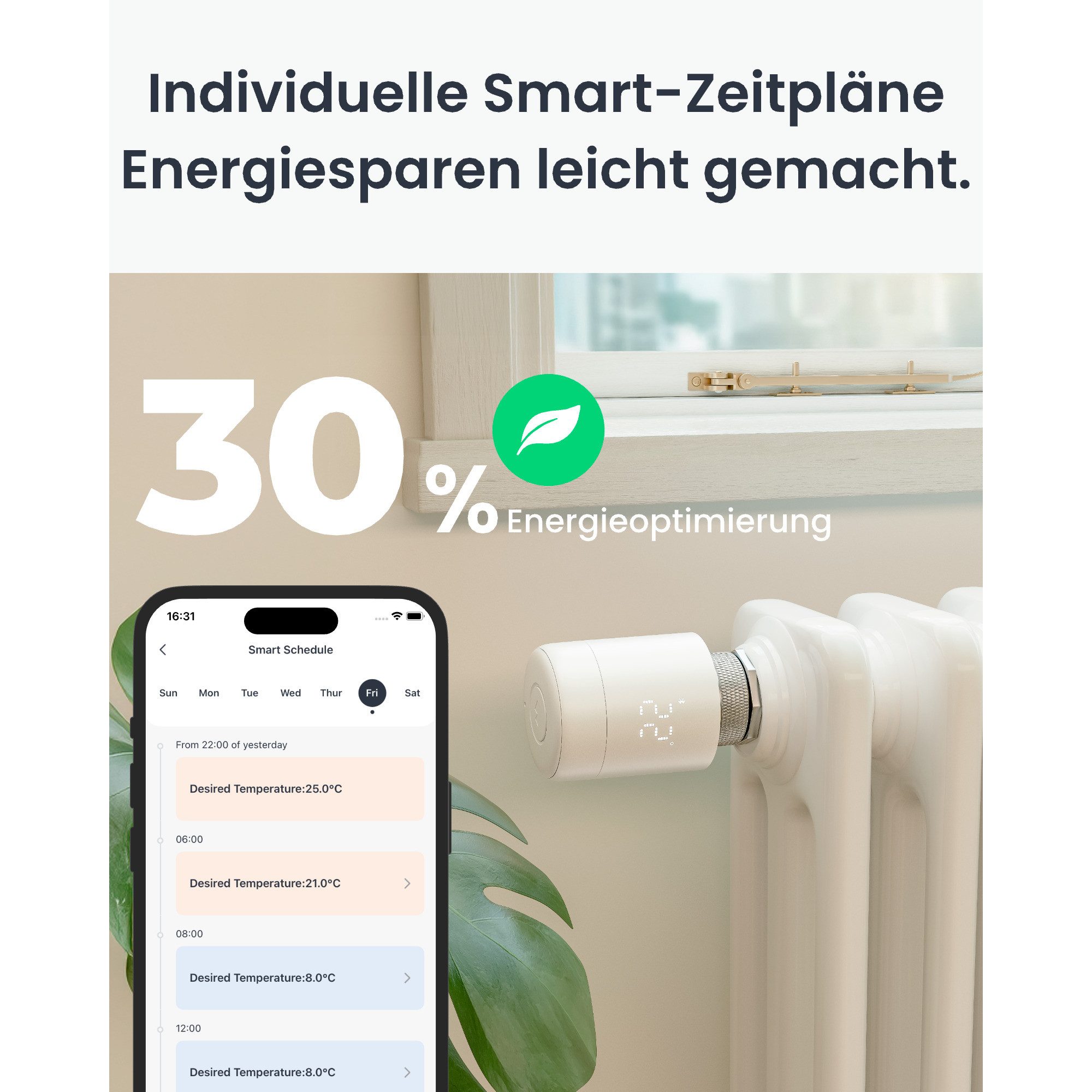 SwitchBot Heizkörperthermostat SwitchBot smartes Heizkörperthermostat